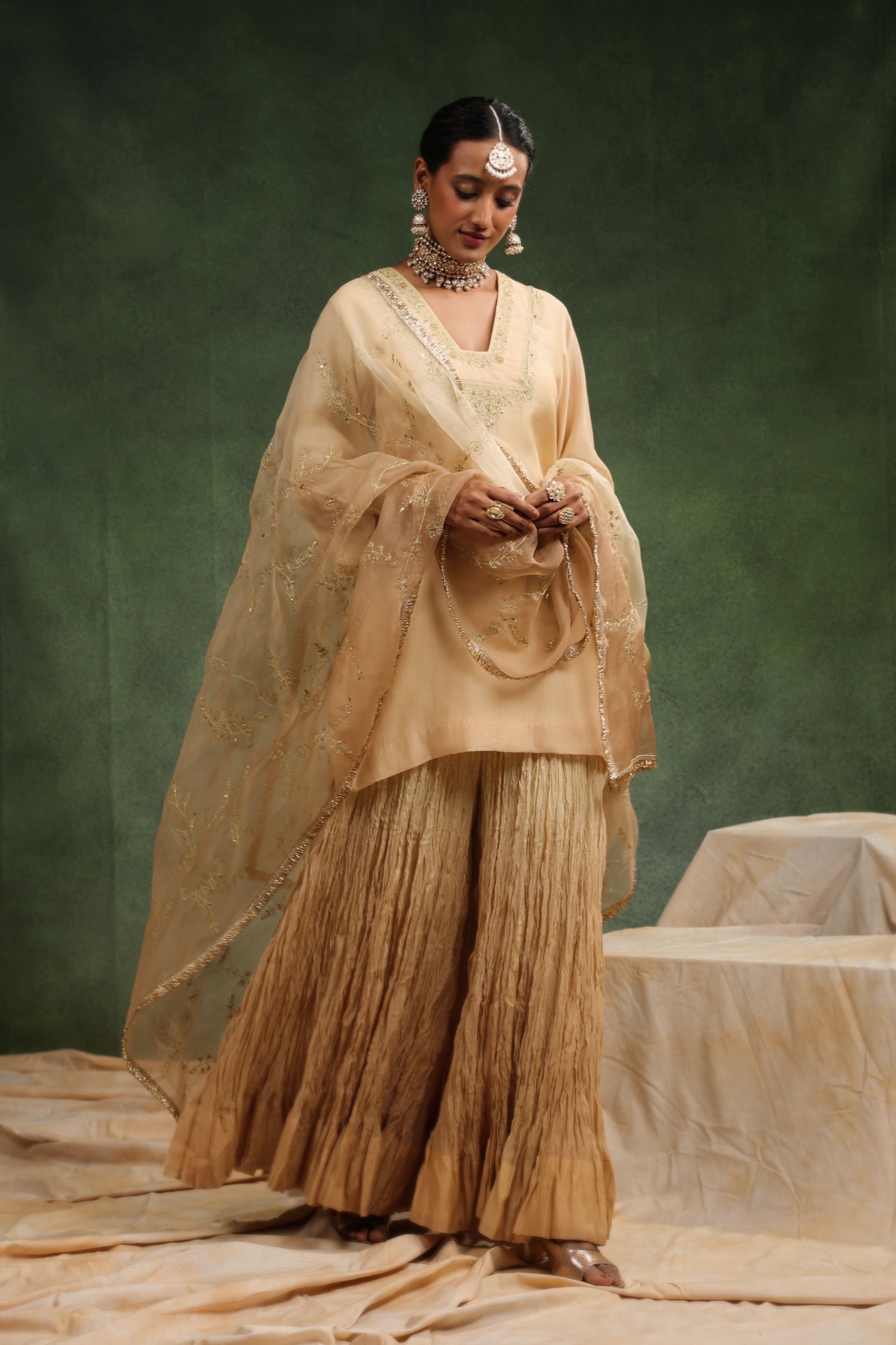 Nude Romance Sharara Set