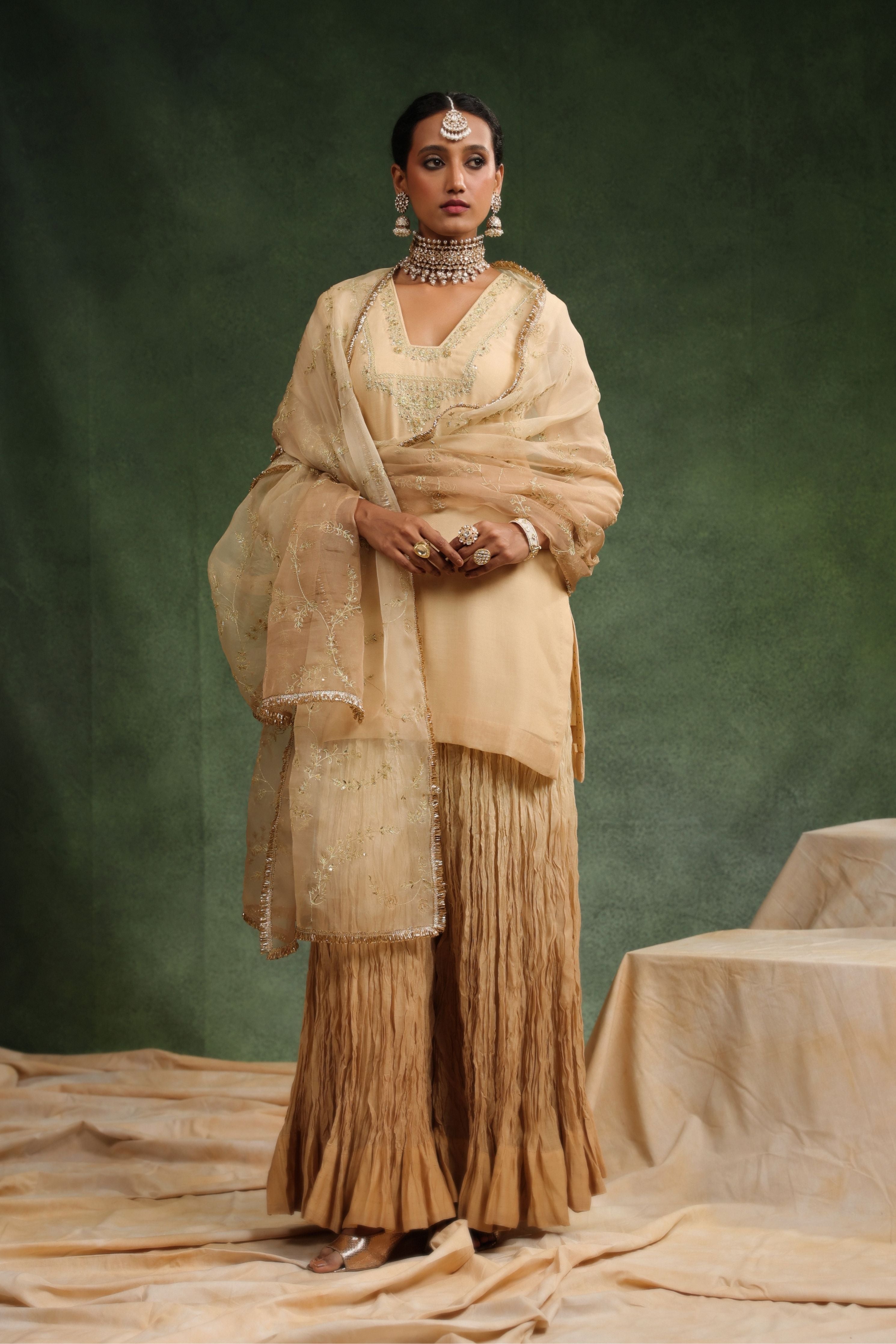 Nude Romance Sharara Set