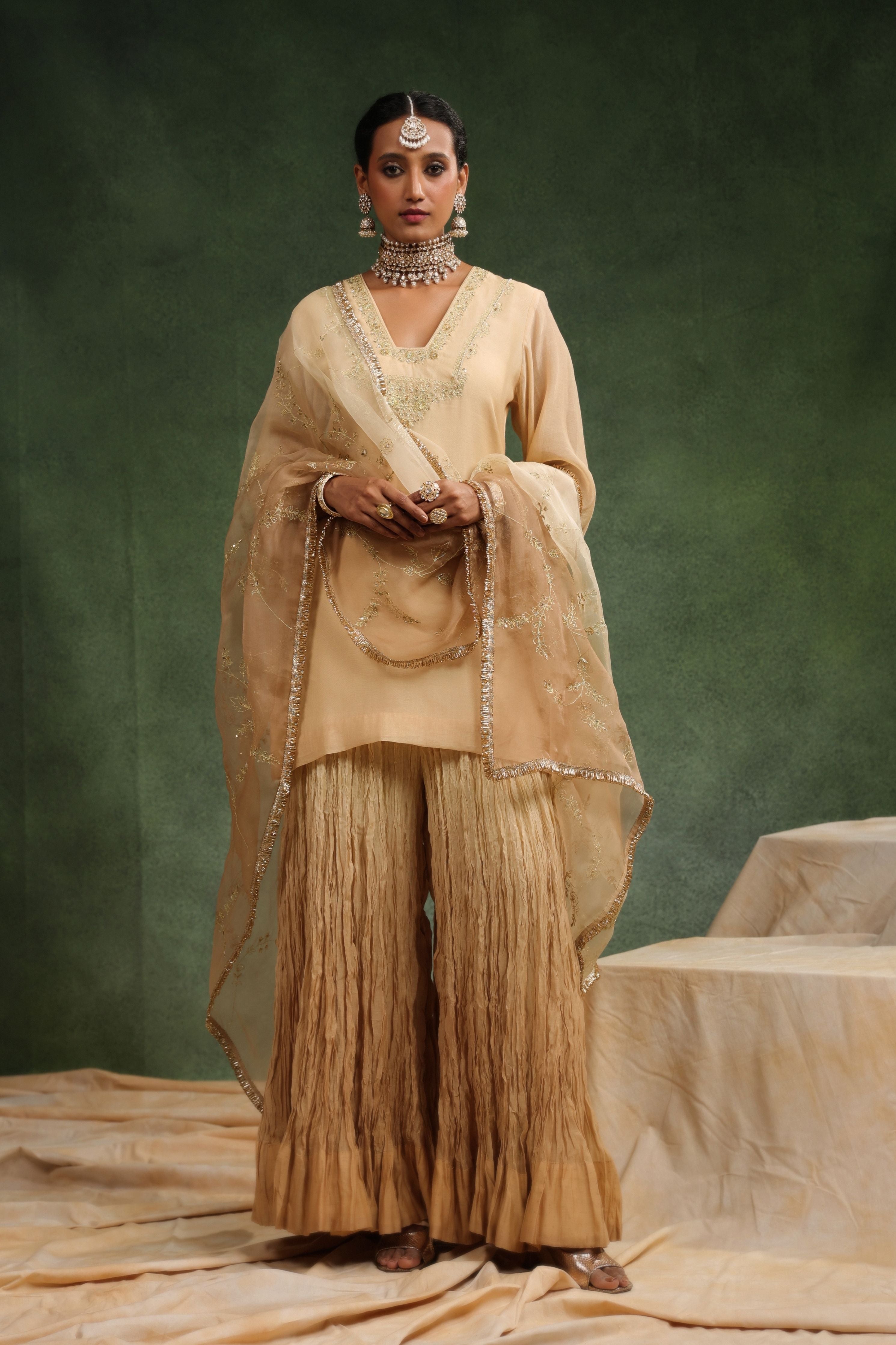 Nude Romance Sharara Set