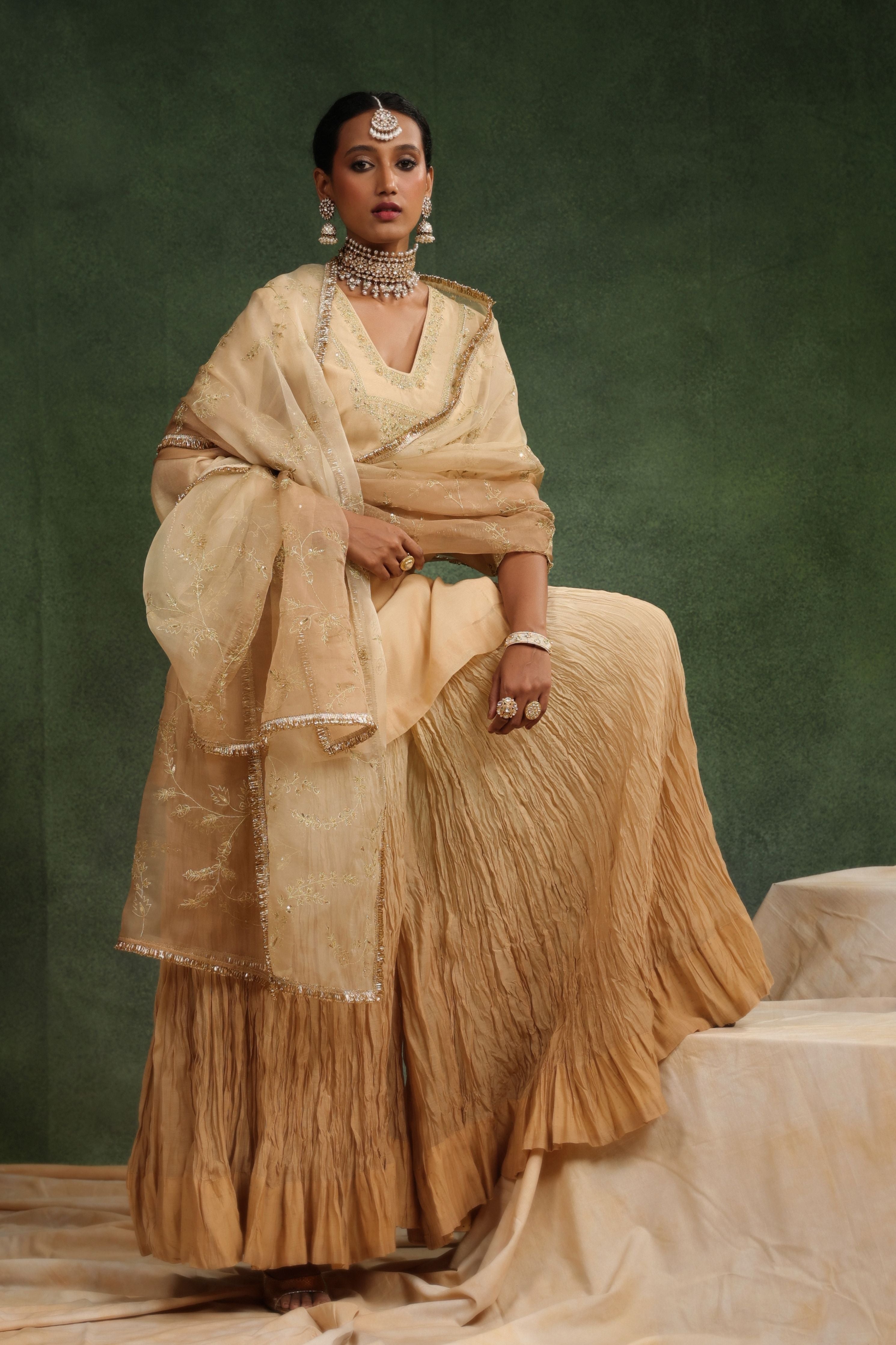 Nude Romance Sharara Set