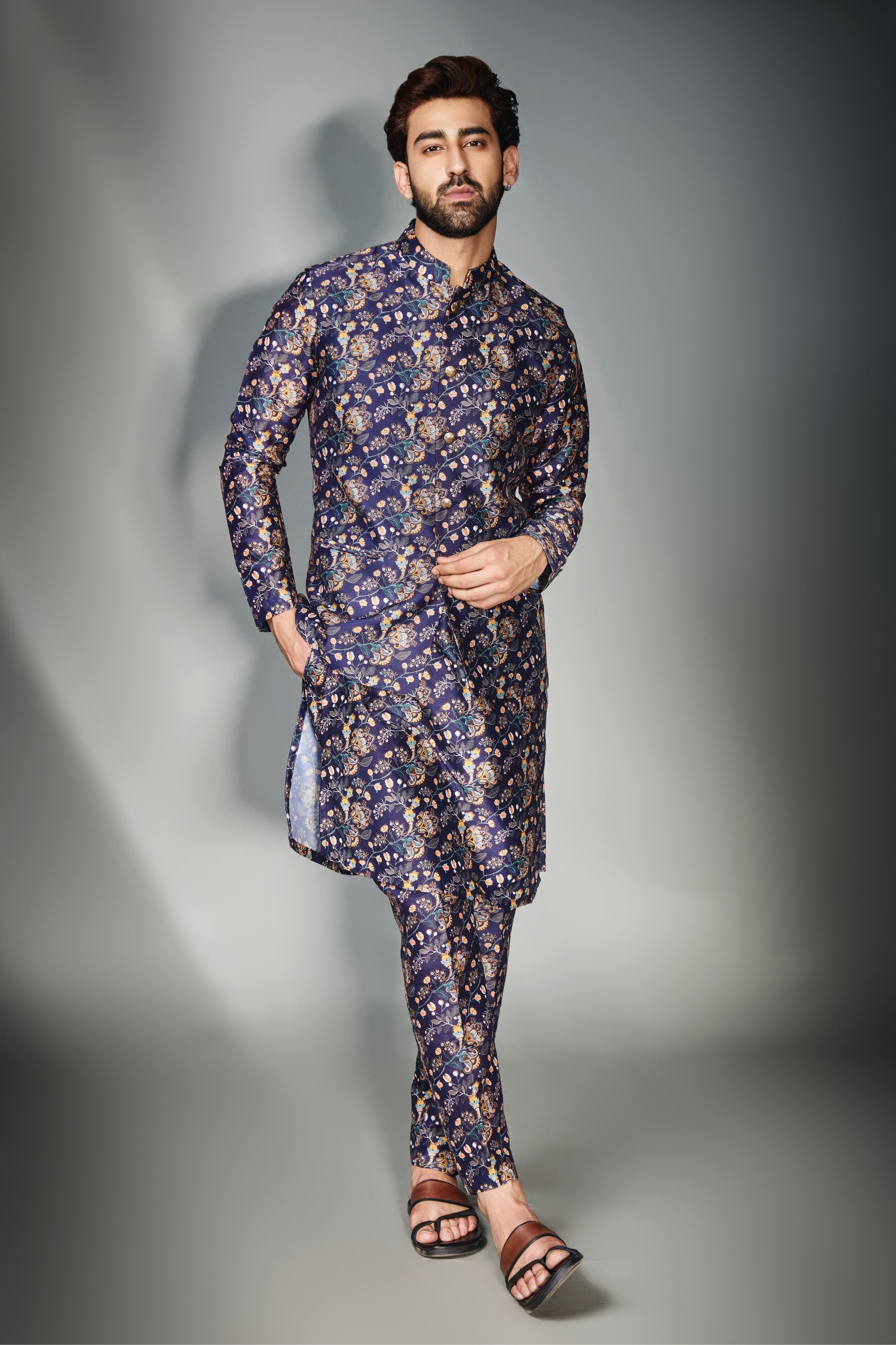 Floral Print Kurta Set