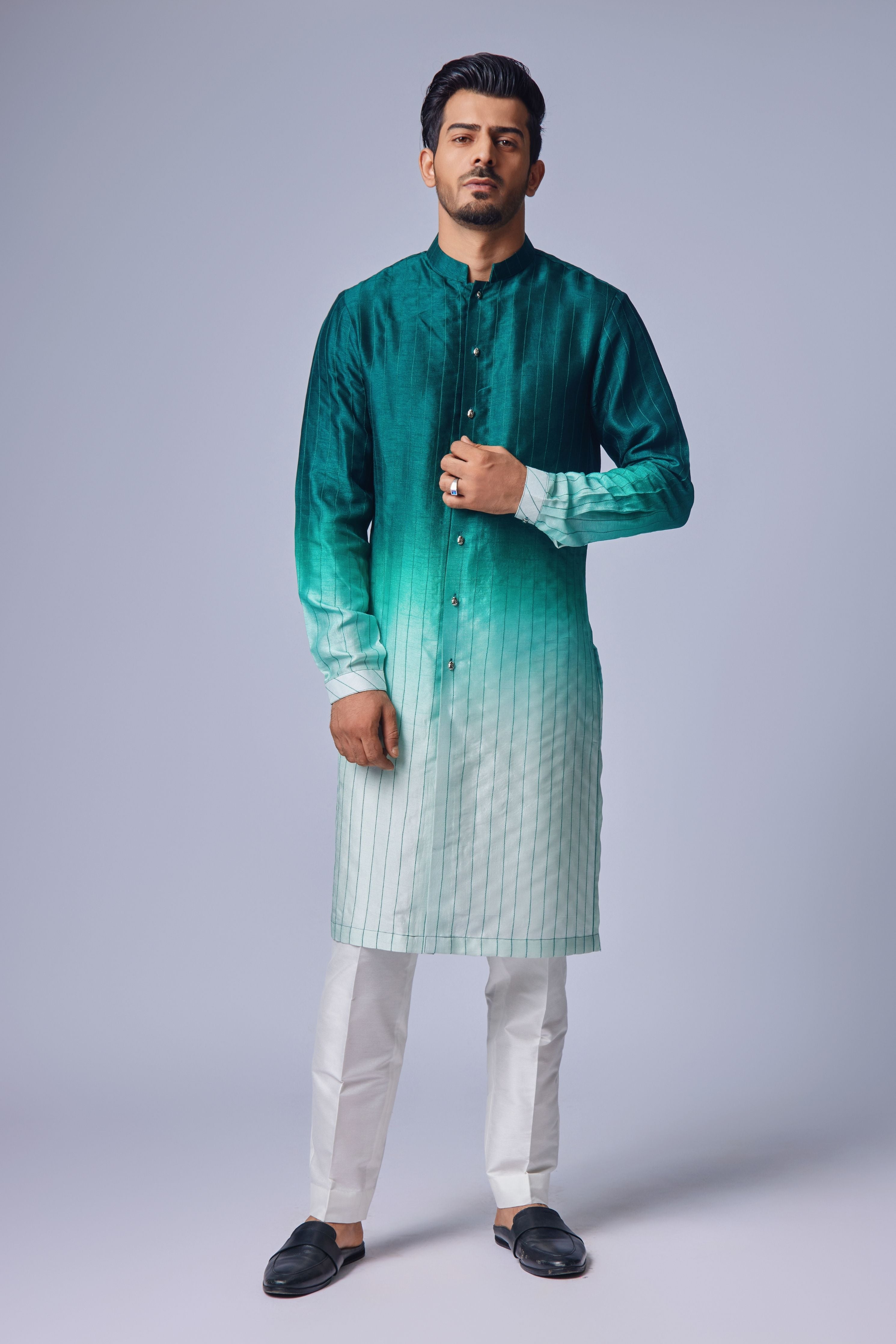 Sage Green Ombre Kurta Set