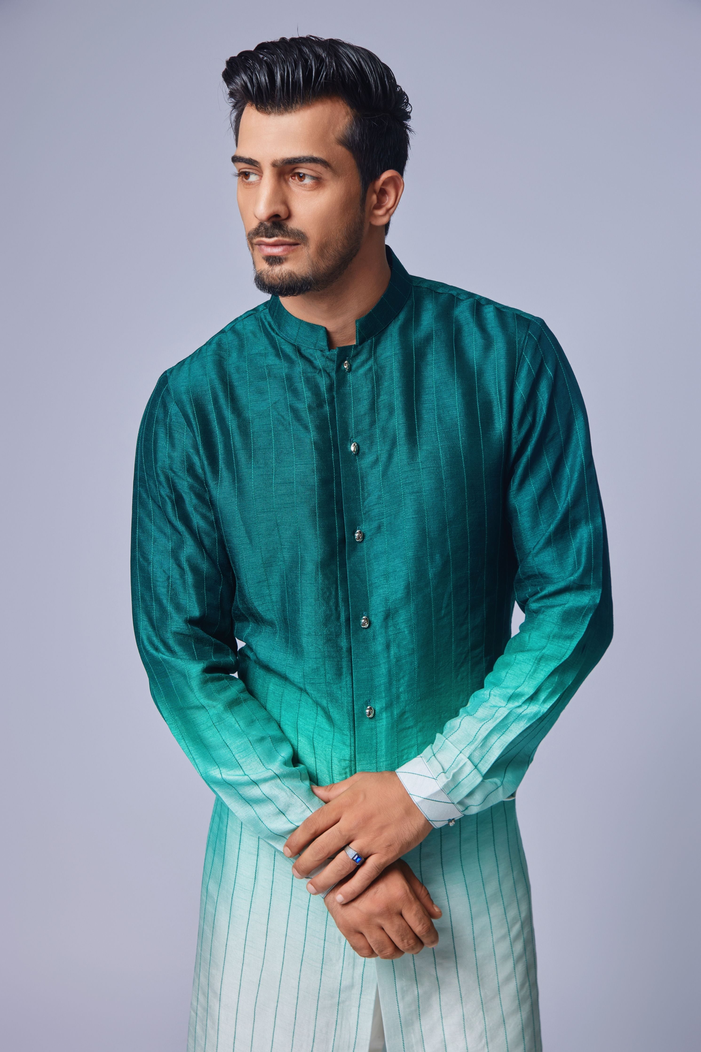 Sage Green Ombre Kurta Set