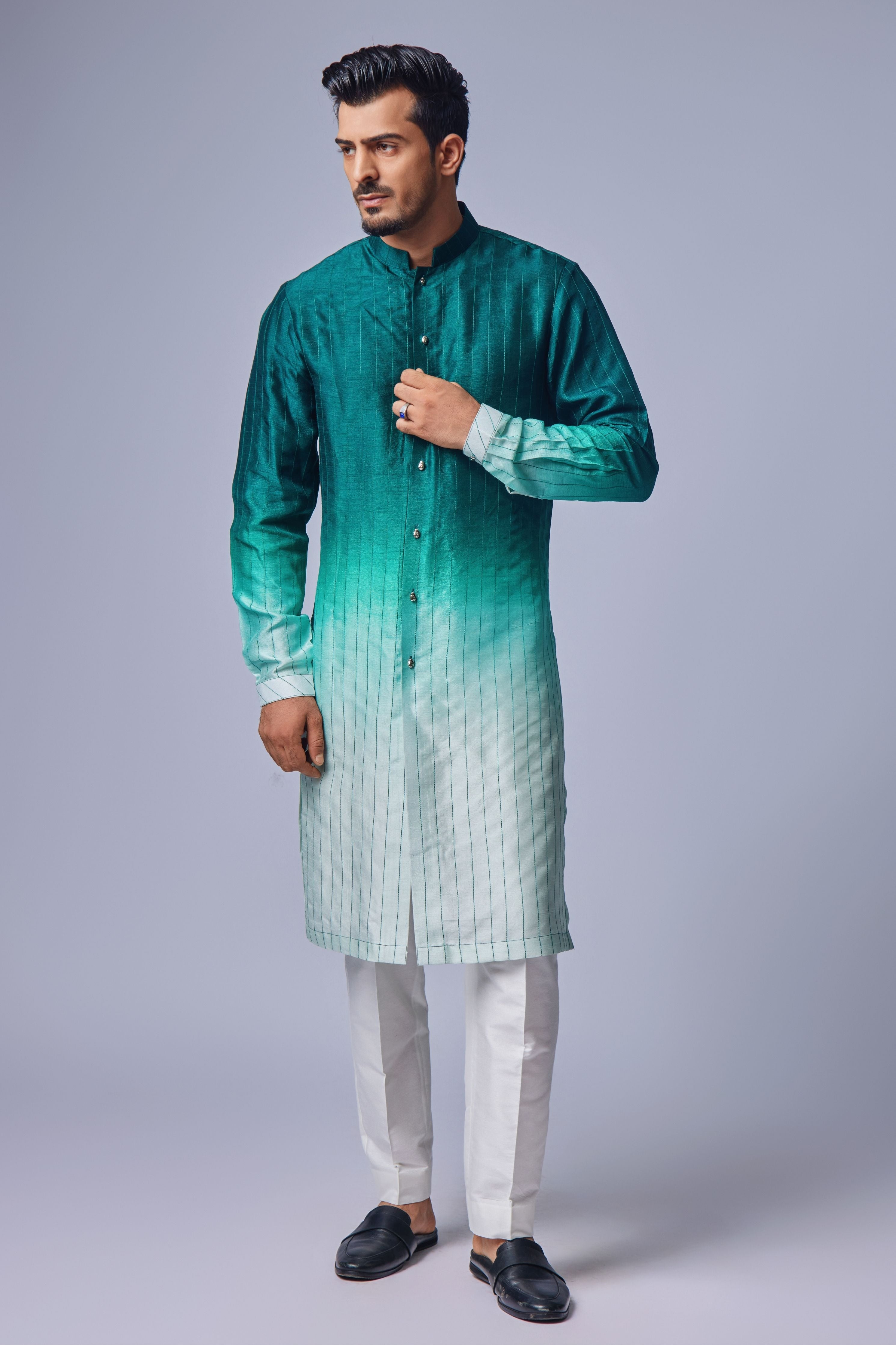 Sage Green Ombre Kurta Set