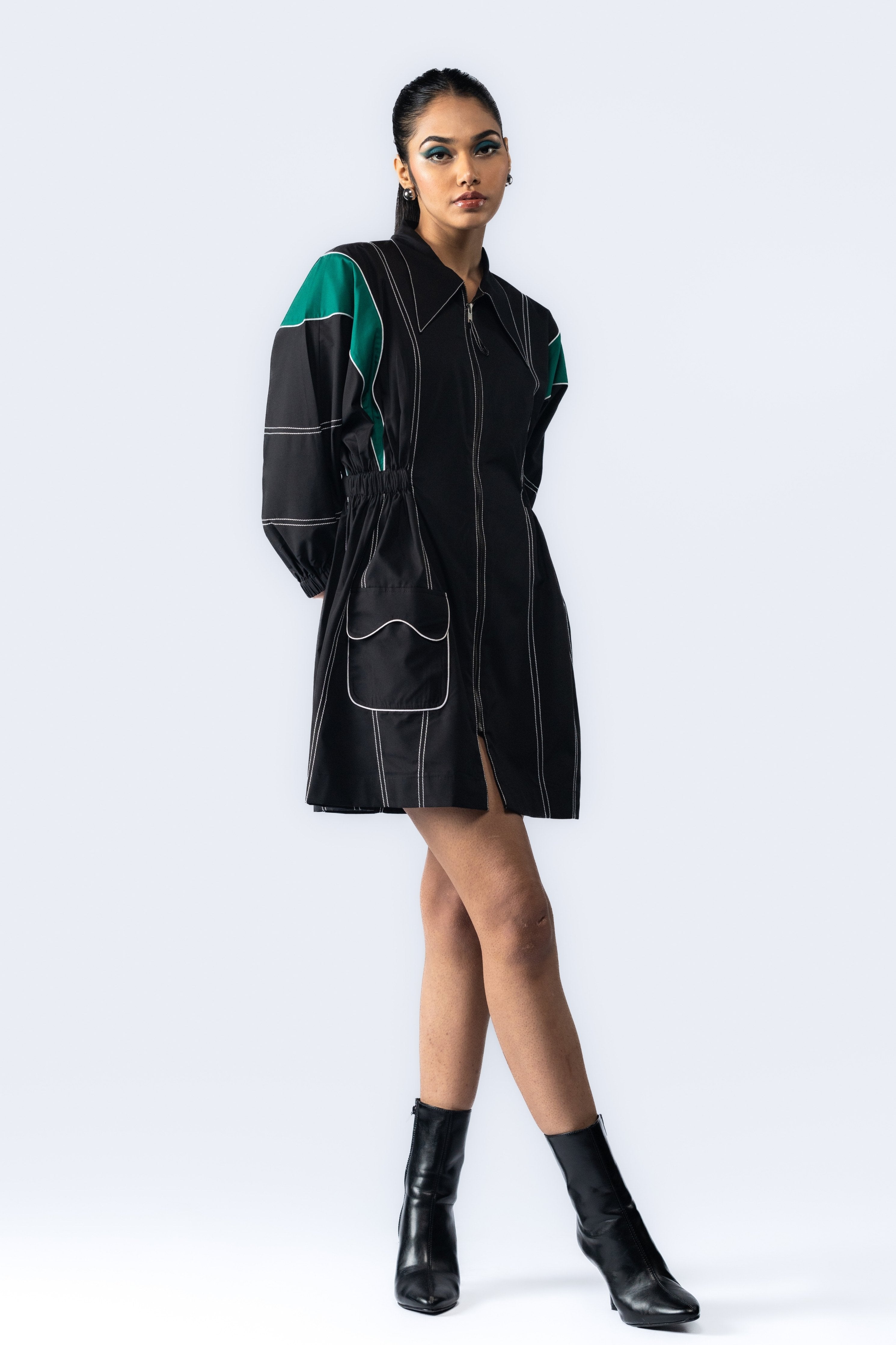 Colour Blocking Dress