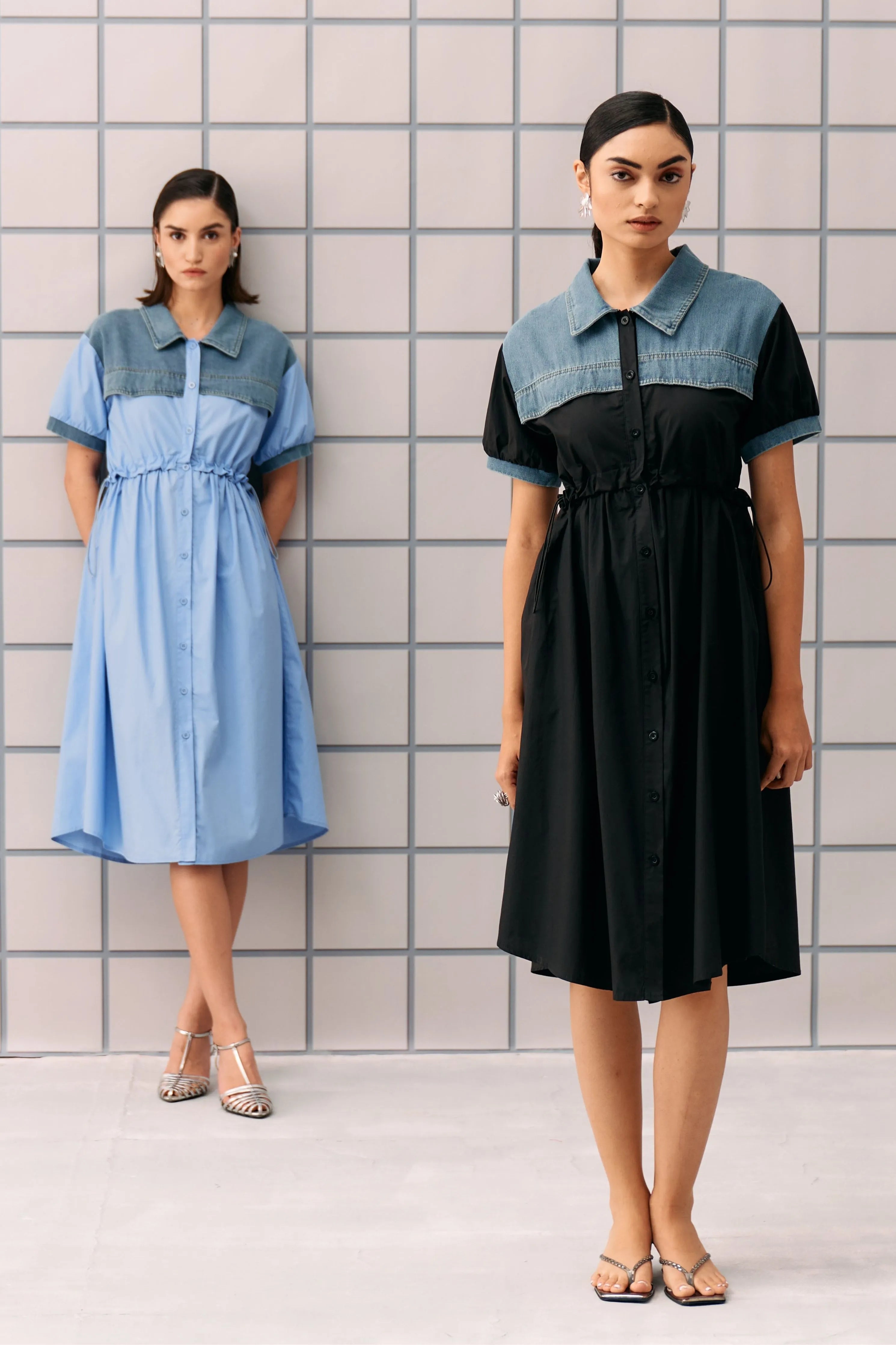 Powder Blue Coron Dress