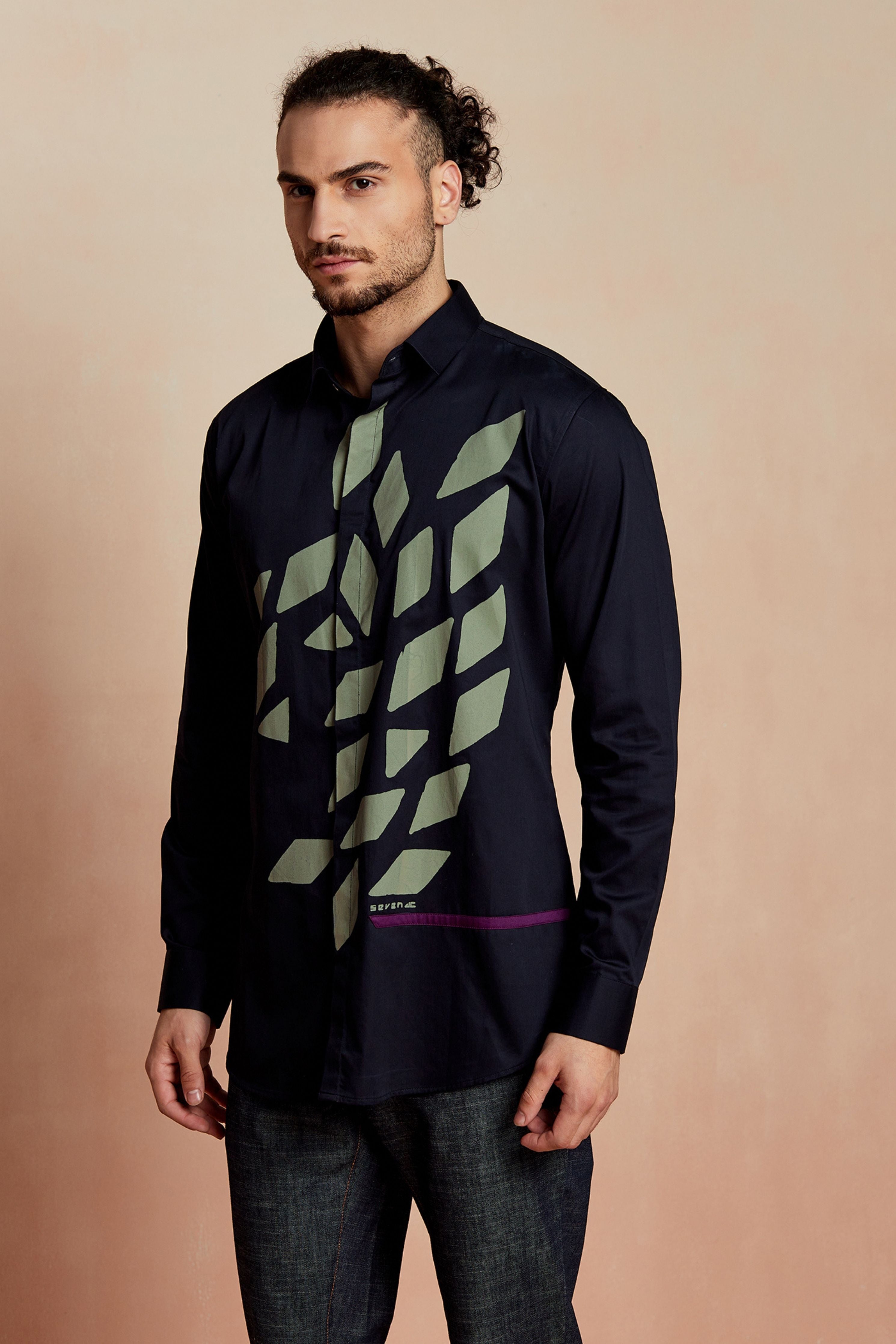 Cruising Navy Printed