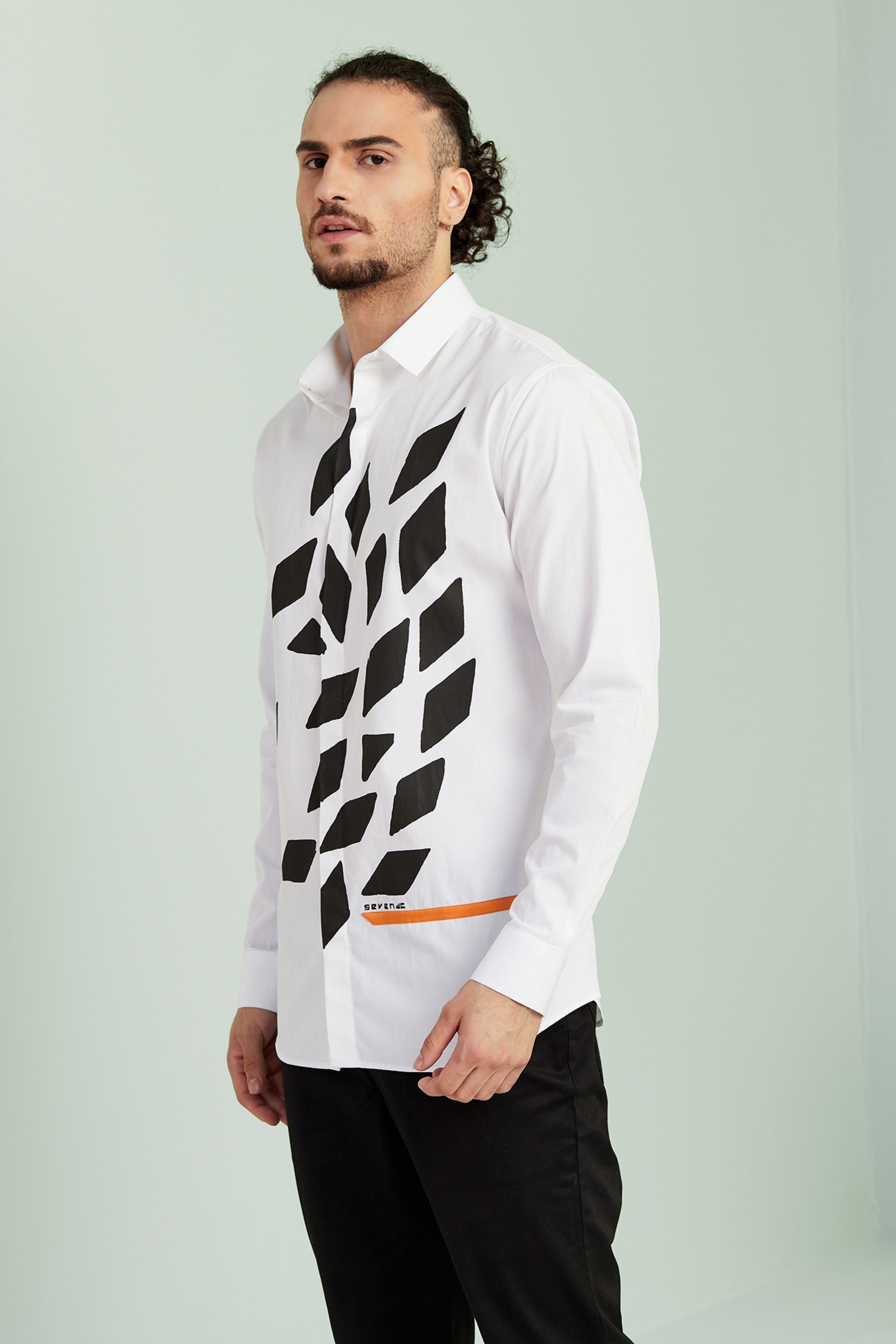 Cruising White Printed