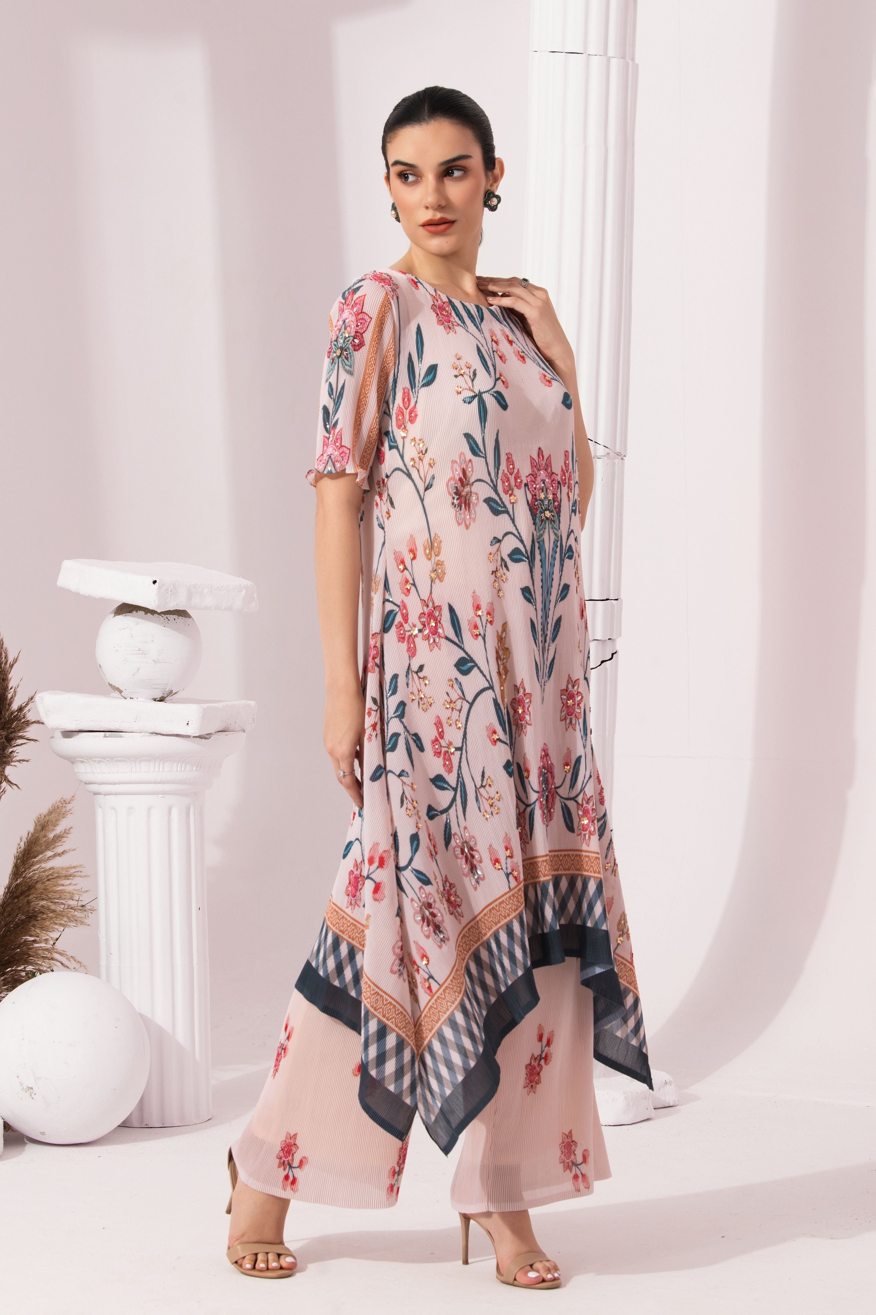 Checks & Whimsy Kurta Set