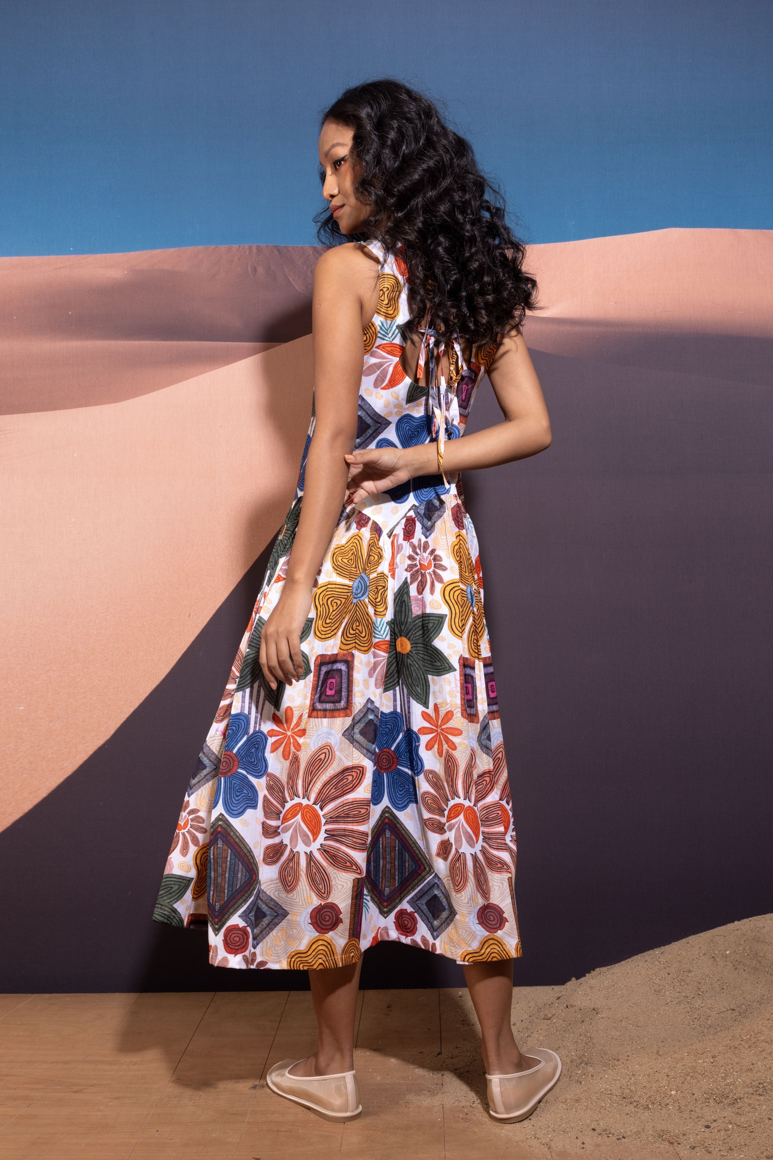 Celestial Bloom Midi Dress