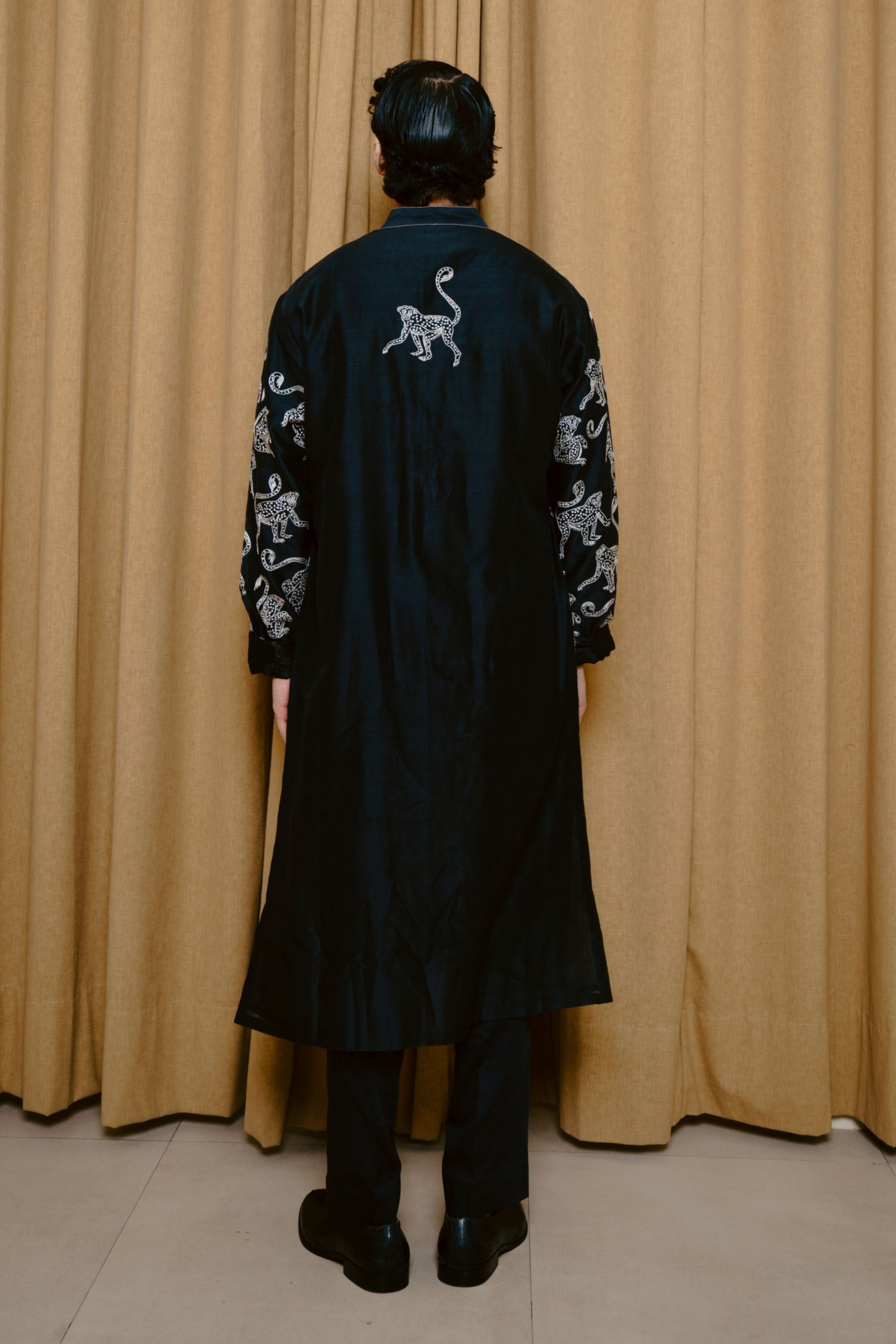 Charcoal Black Kurta Set