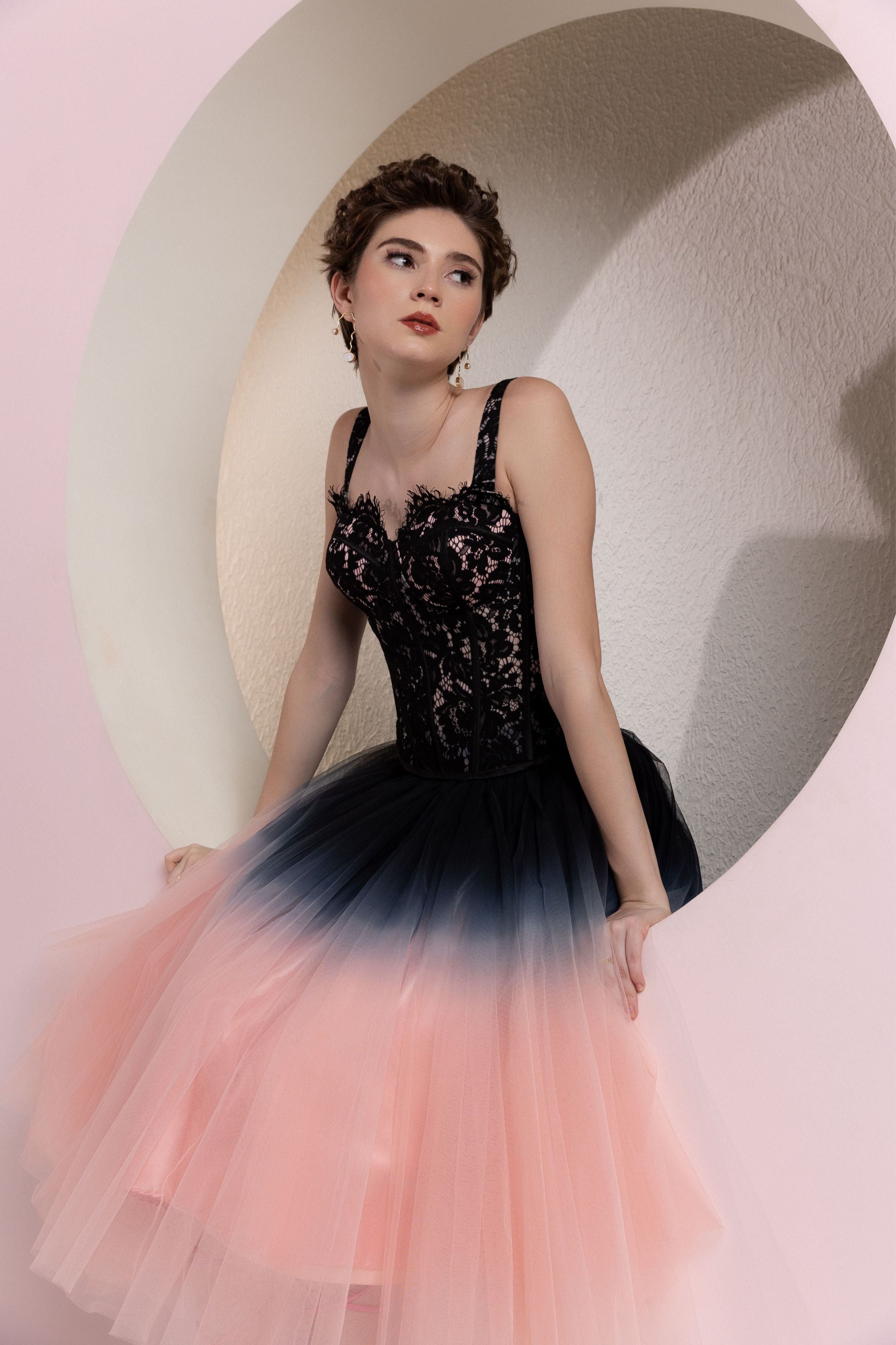 Charolette Black Corset Top