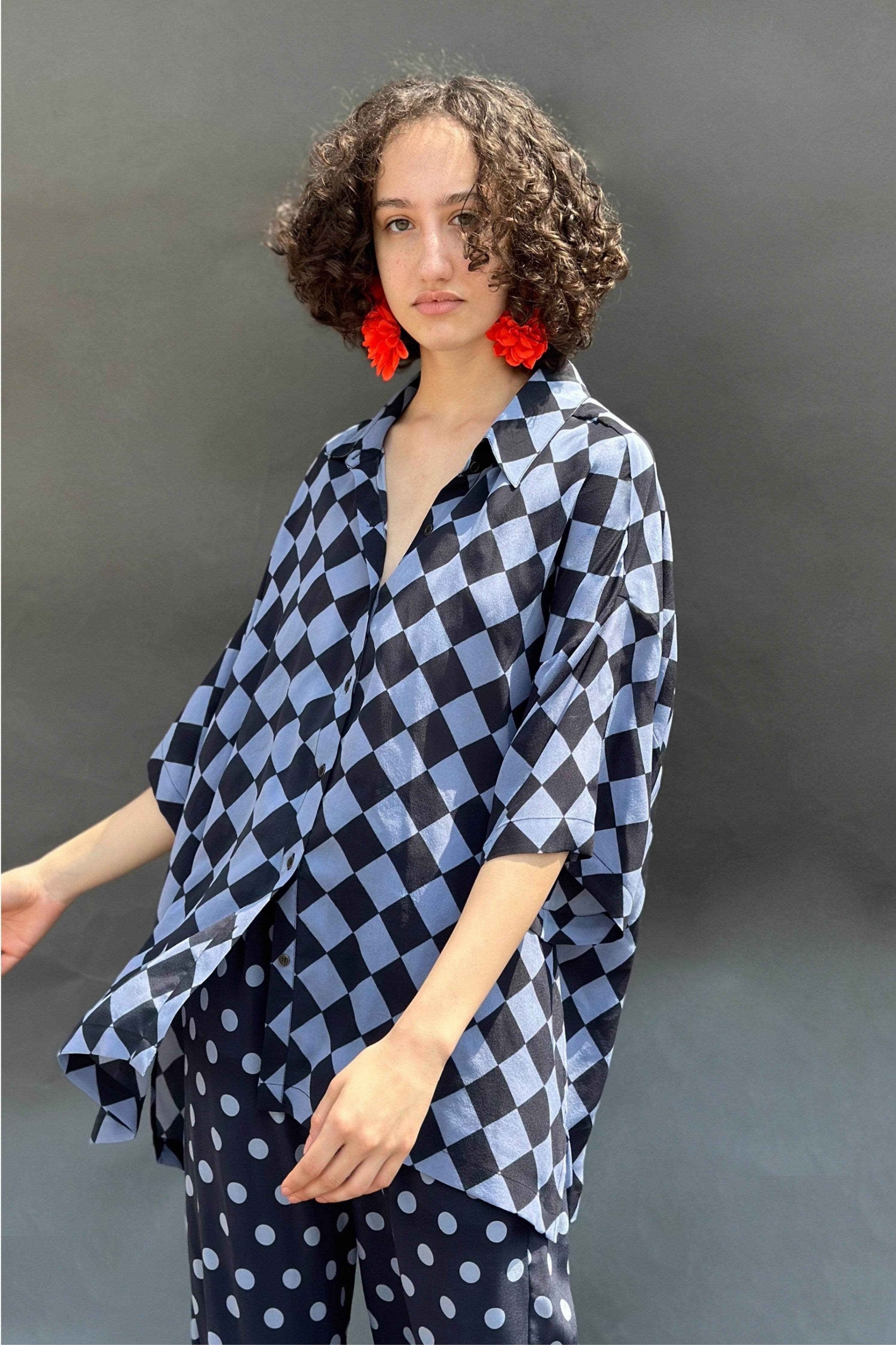 Check Block Printed Shirt