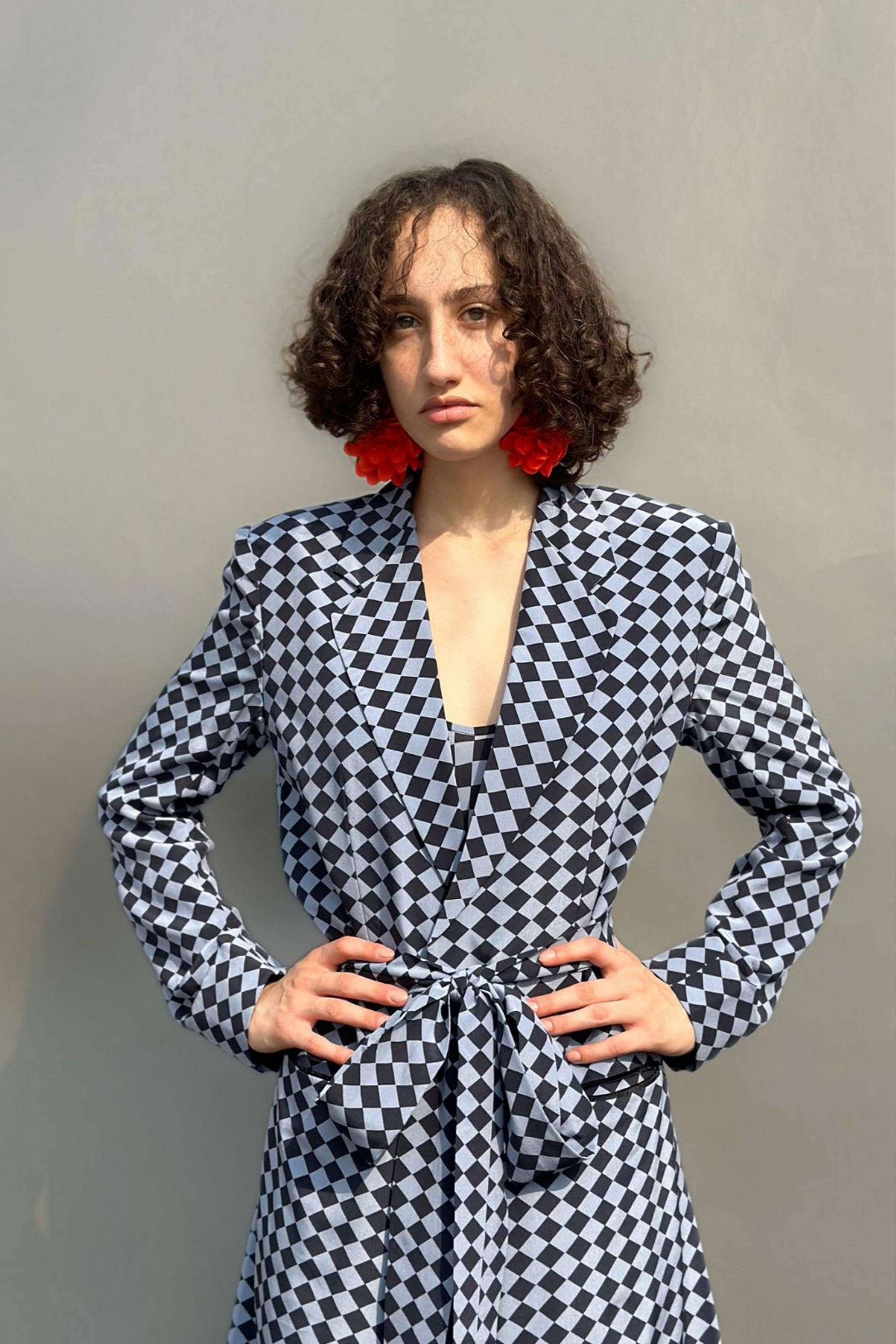 Check Print Co-Ord Set