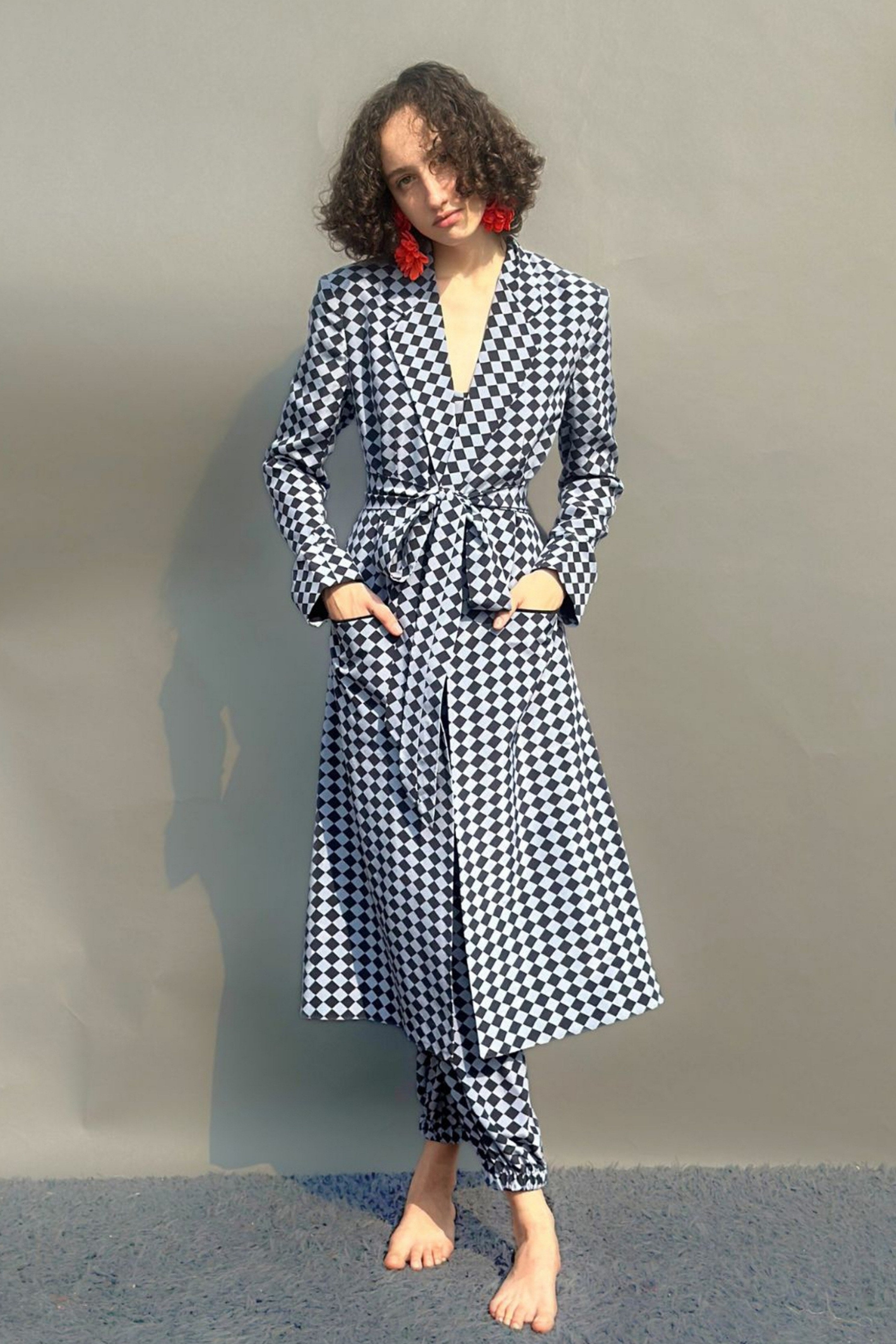 Check Print Co-Ord Set