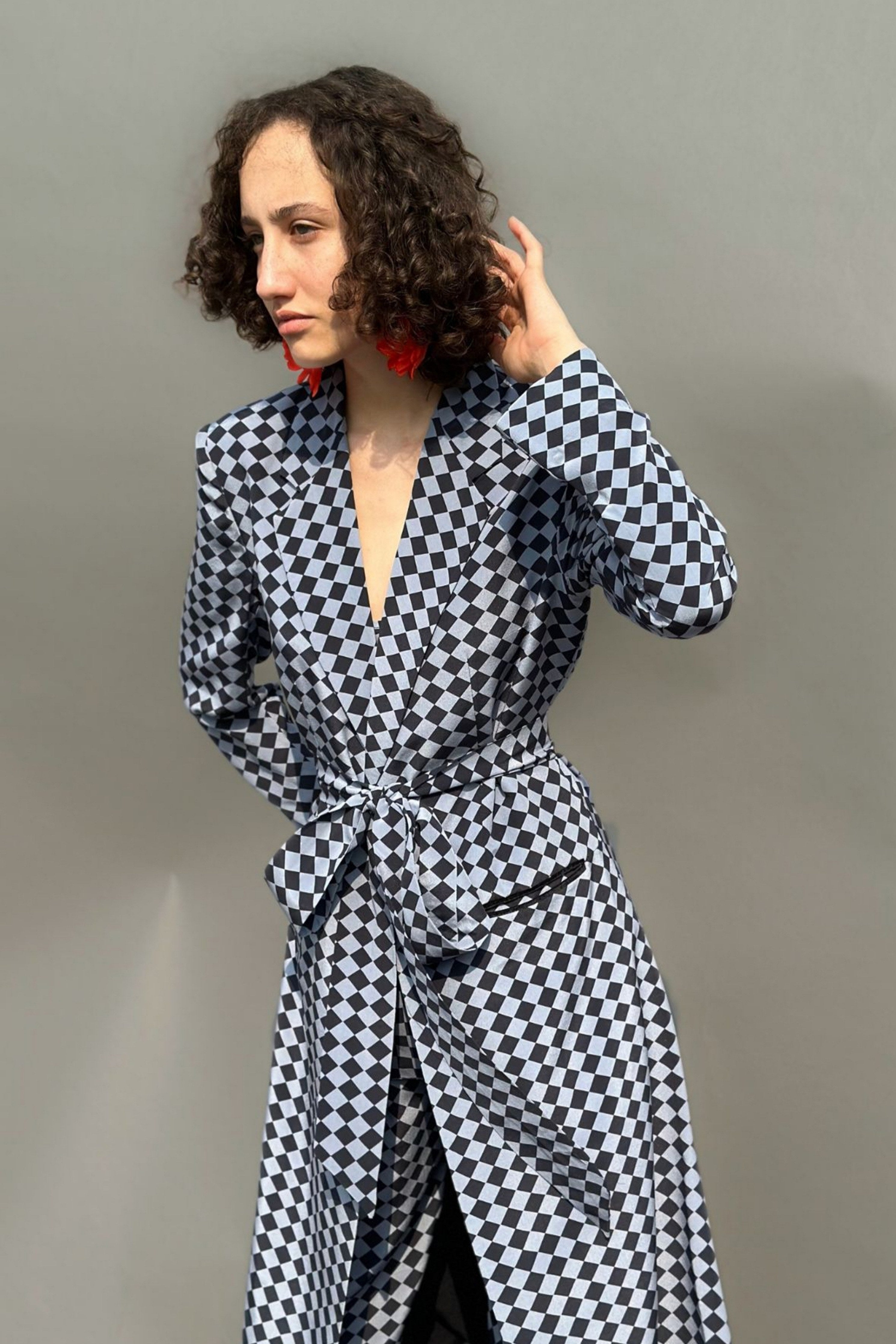 Check Print Co-Ord Set