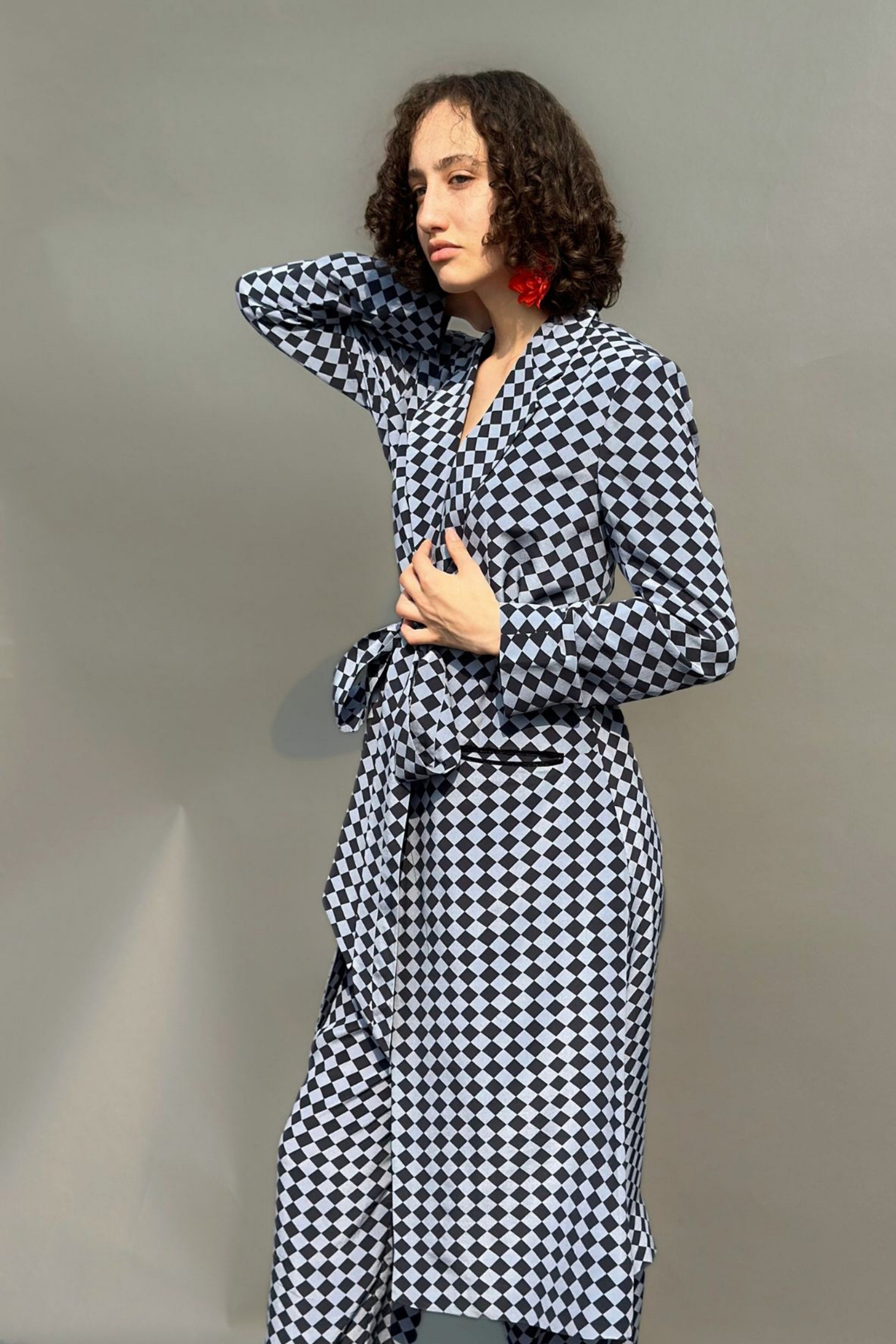 Check Print Co-Ord Set