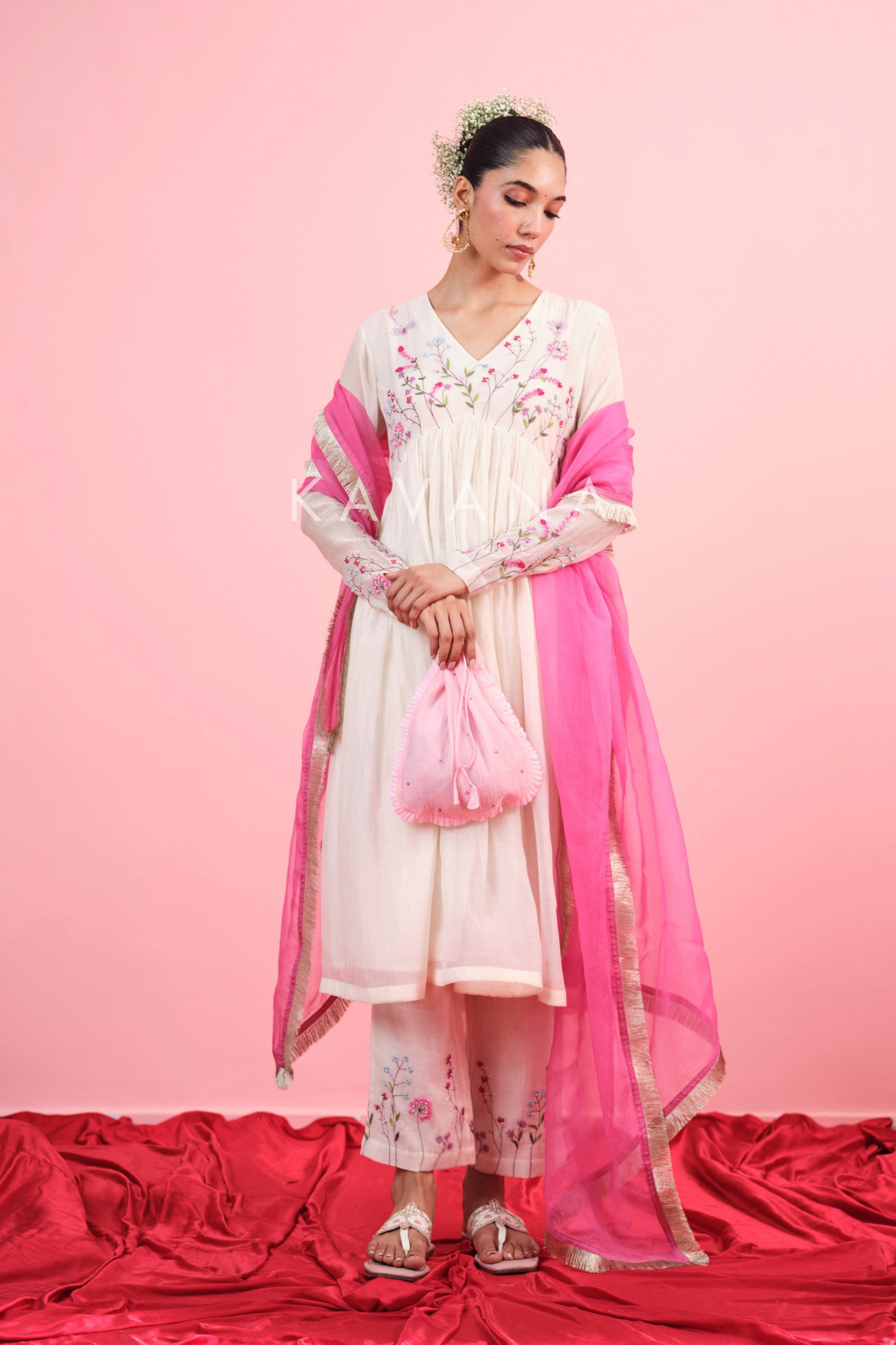 Chitra Chanderi Kurta Set