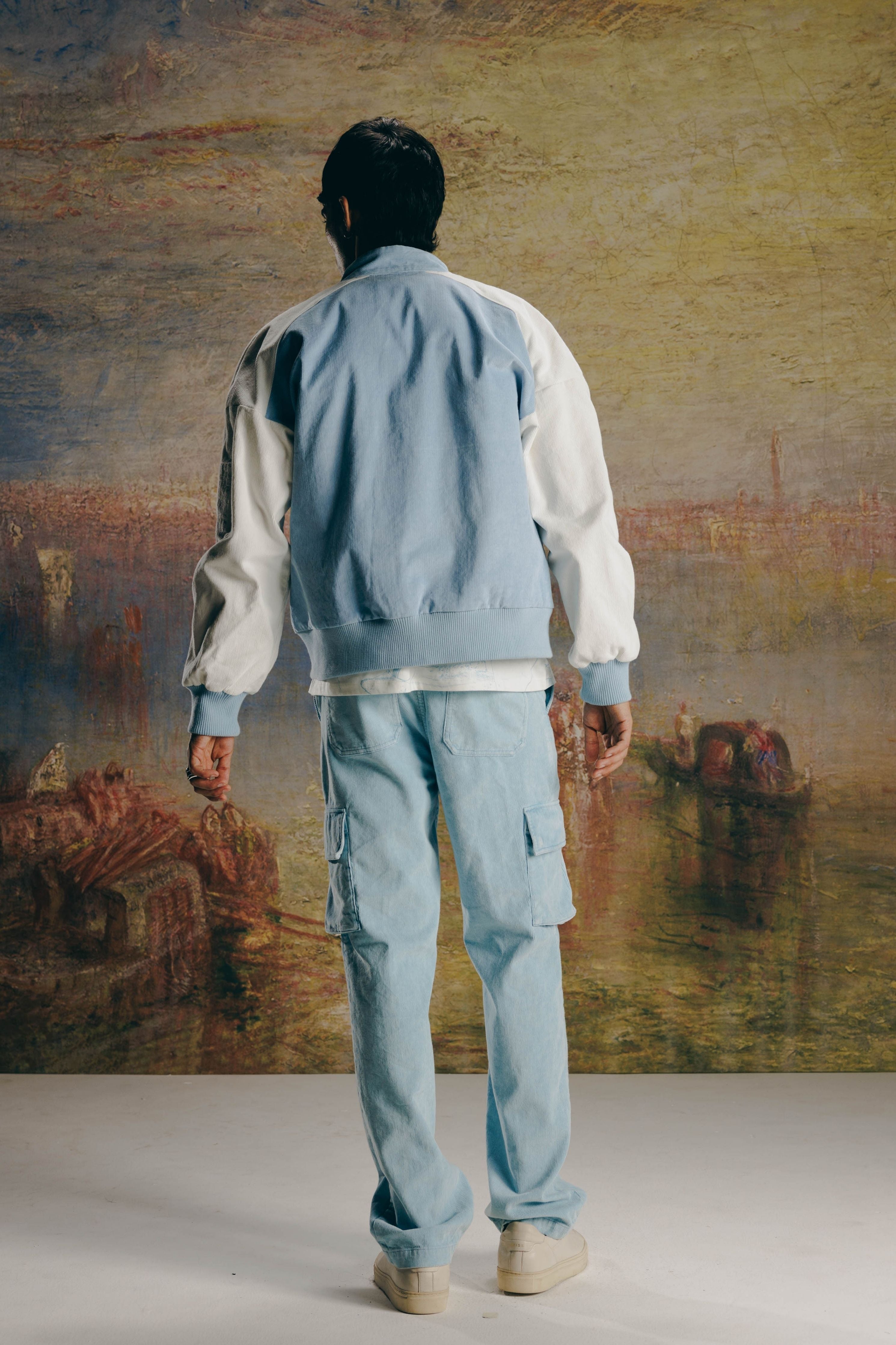 Corduroy Nehru Bomber & Corduroy Cargo Pants Co-Ord Set
