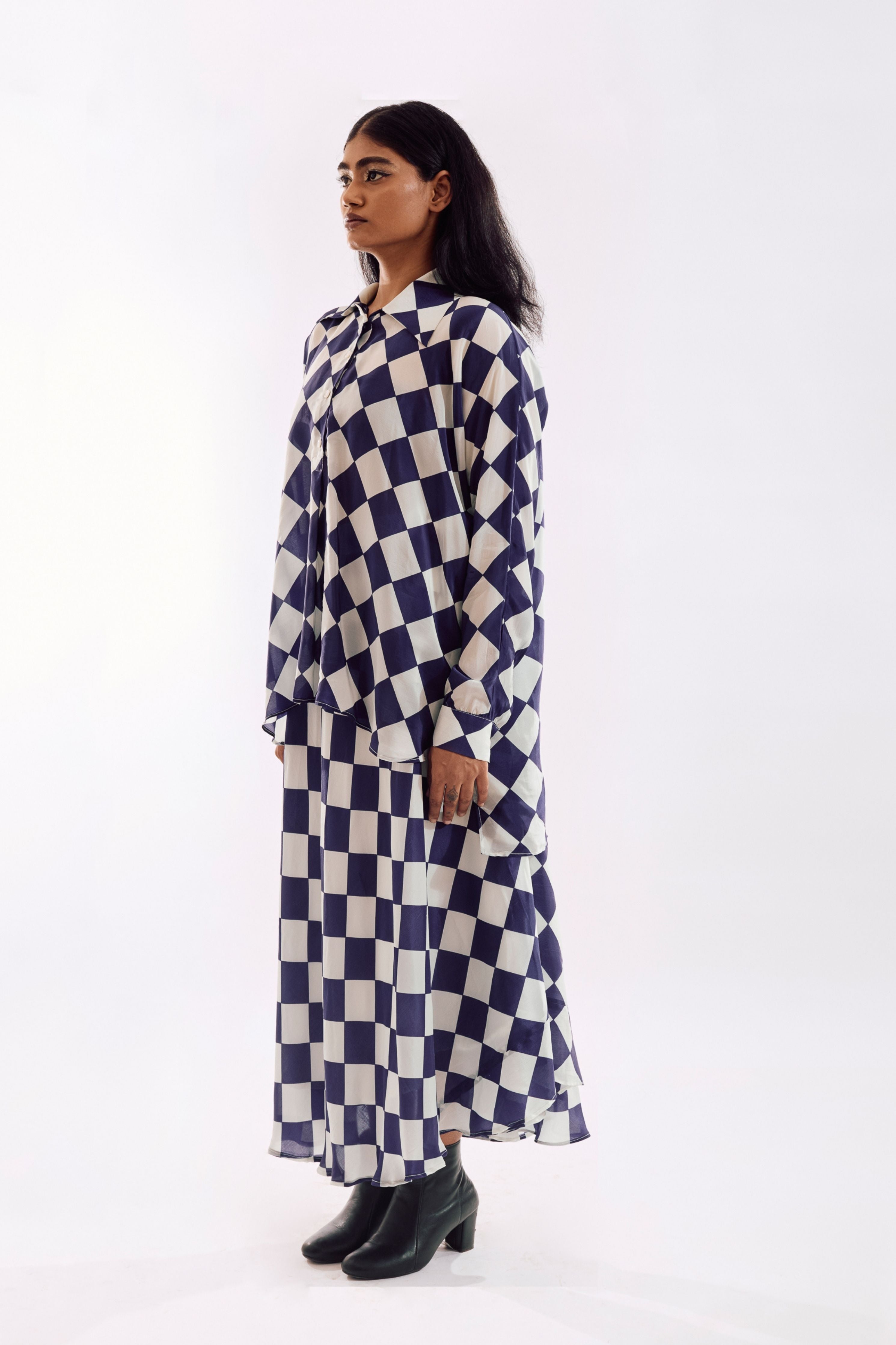 Cream Indigo Co-Ord set