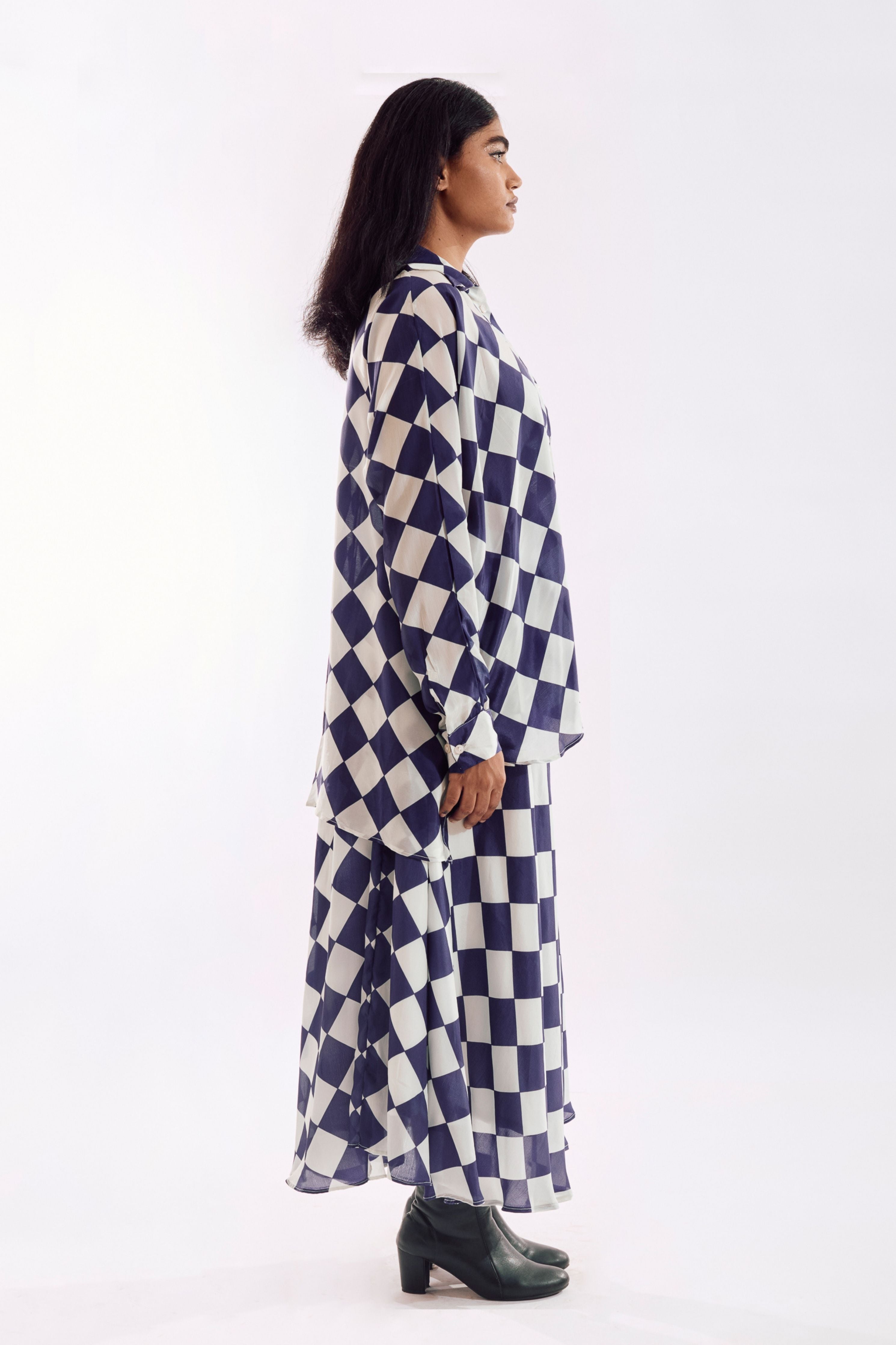 Cream Indigo Co-Ord set