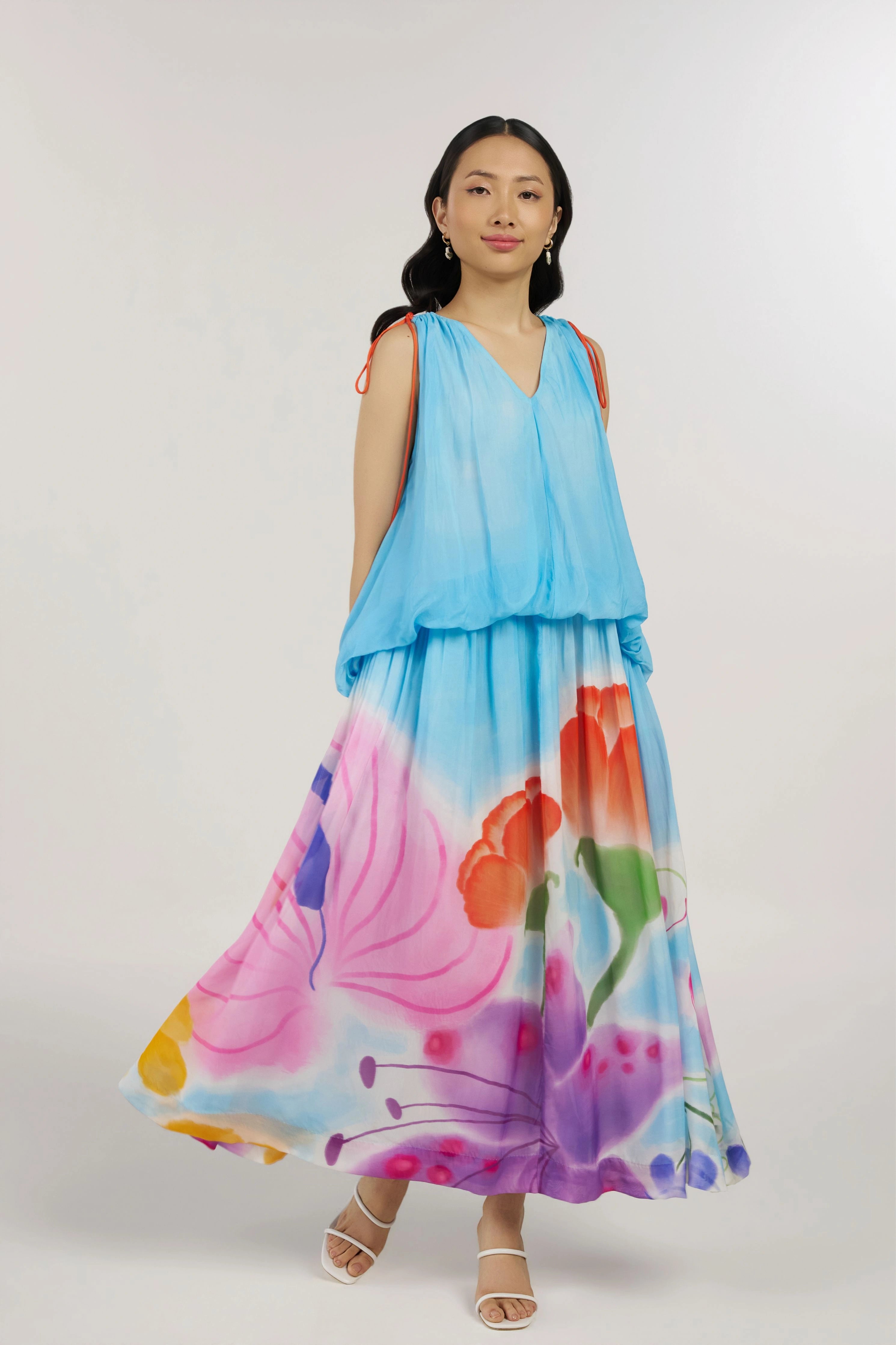 Blue Bibble Maxi Dress