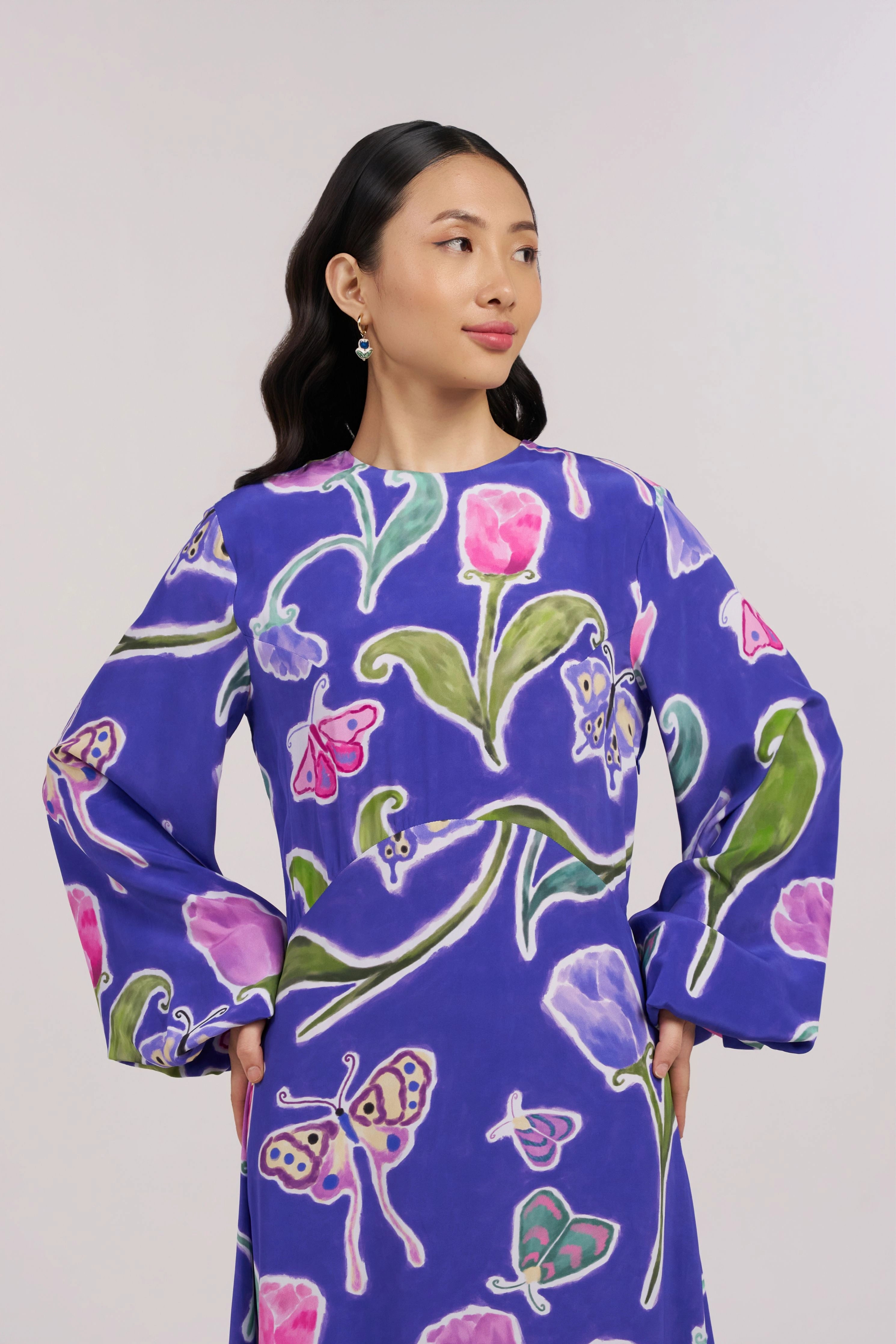 Midnight Tulip Maxi Dress