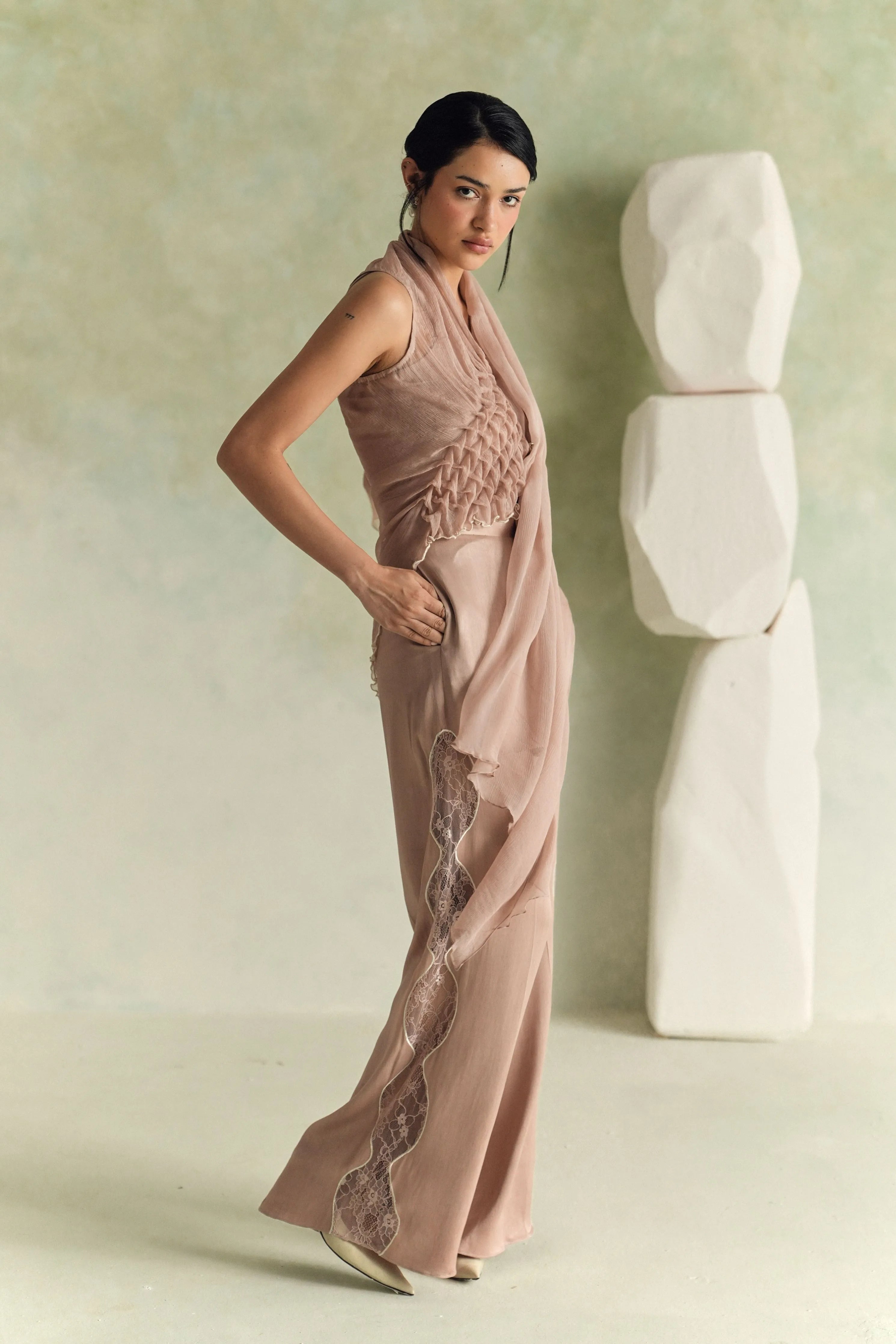 Rose Veil Co-Ord Set