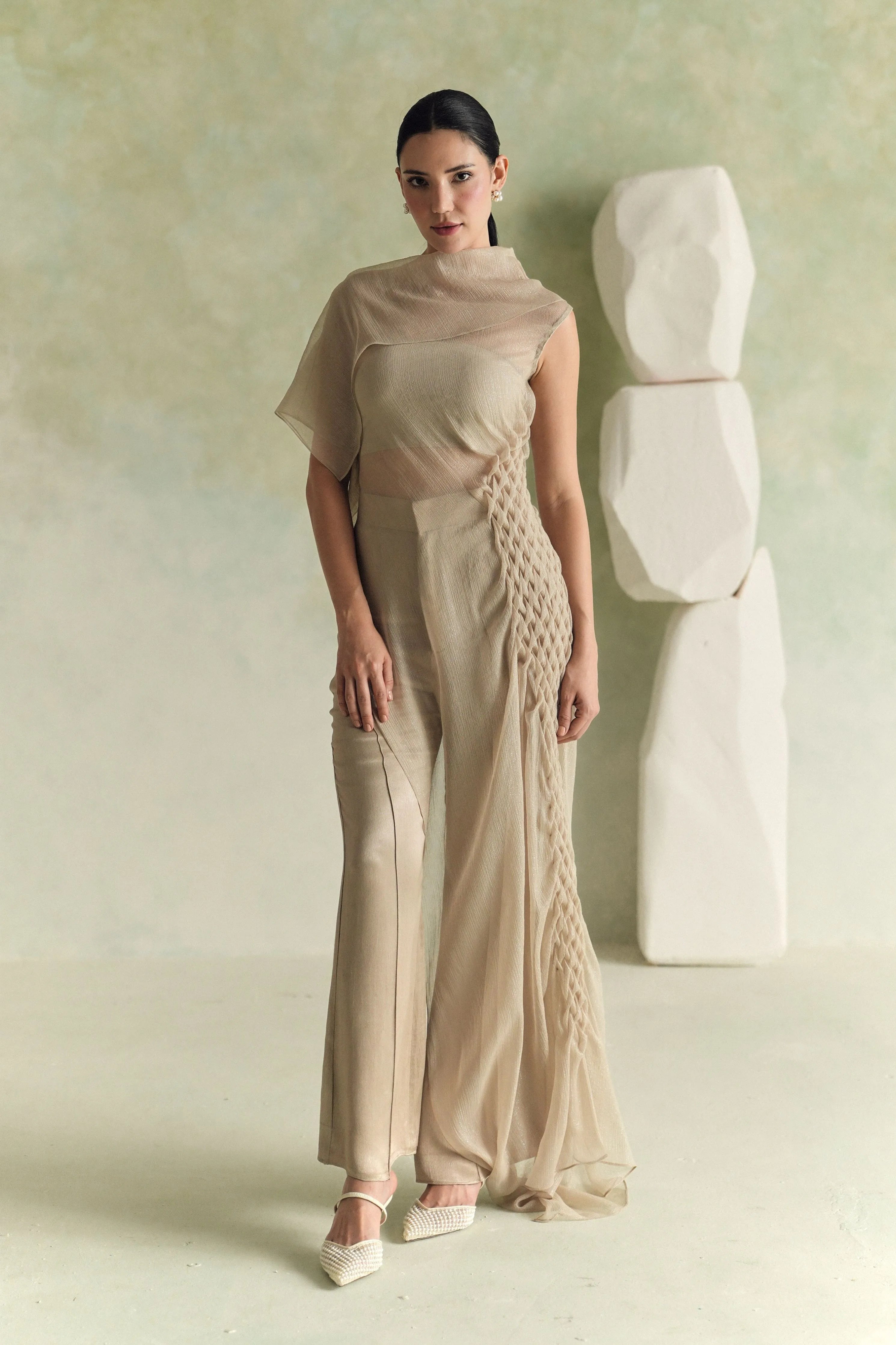 Champagne Sculpt Co-Ord Set