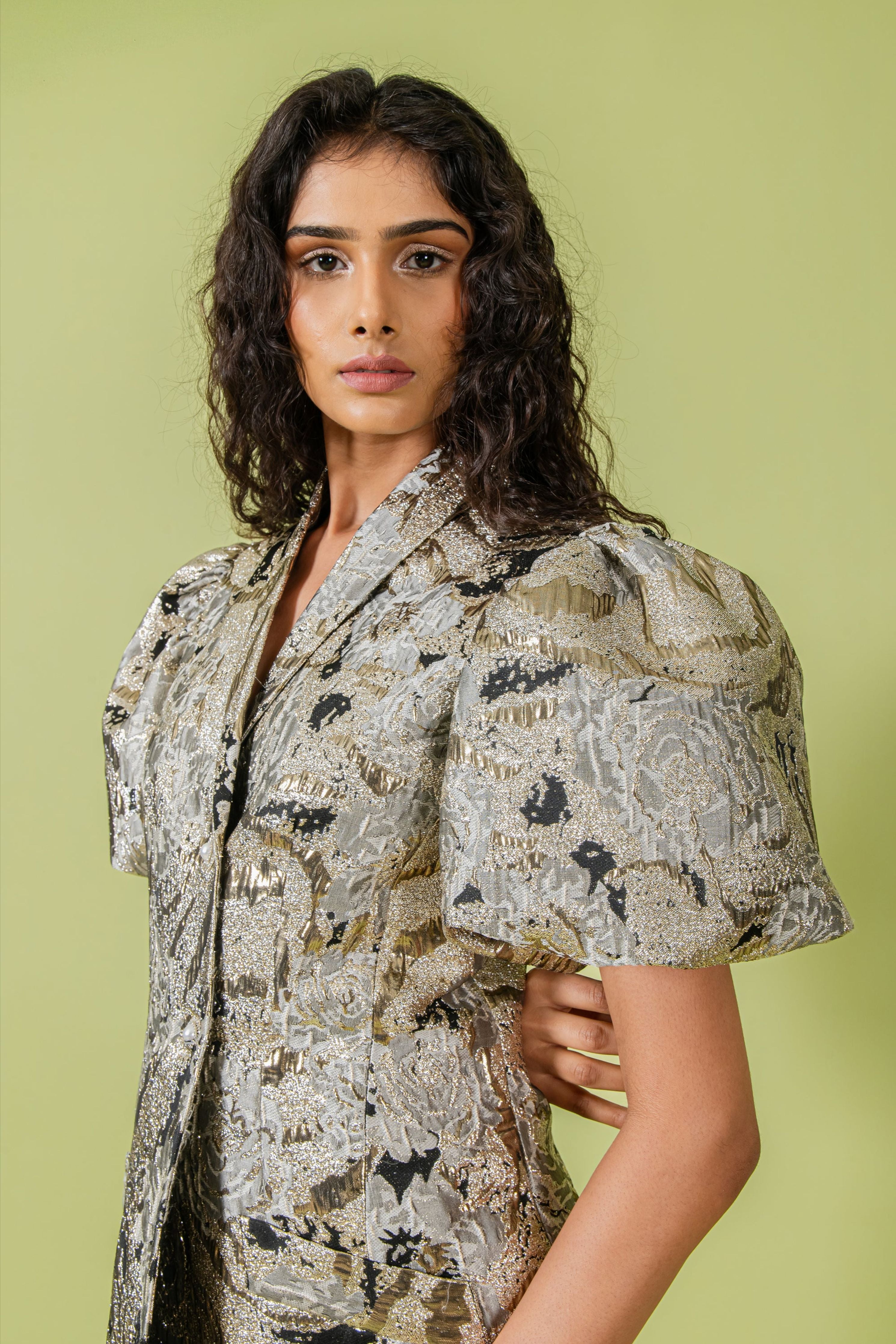 Shawl Collar Mini Blazer Dress