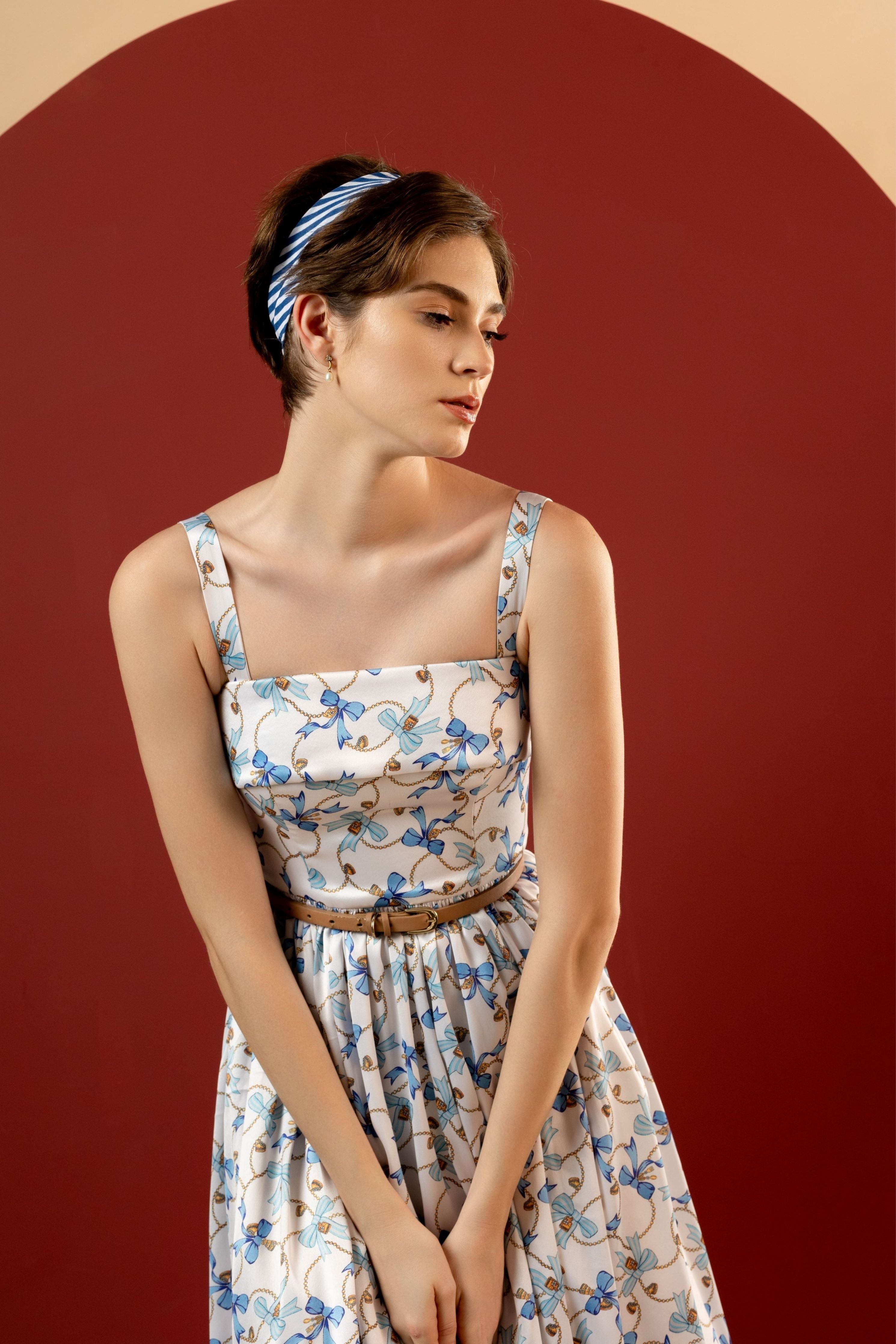 Dahlia Blue Bow Dress