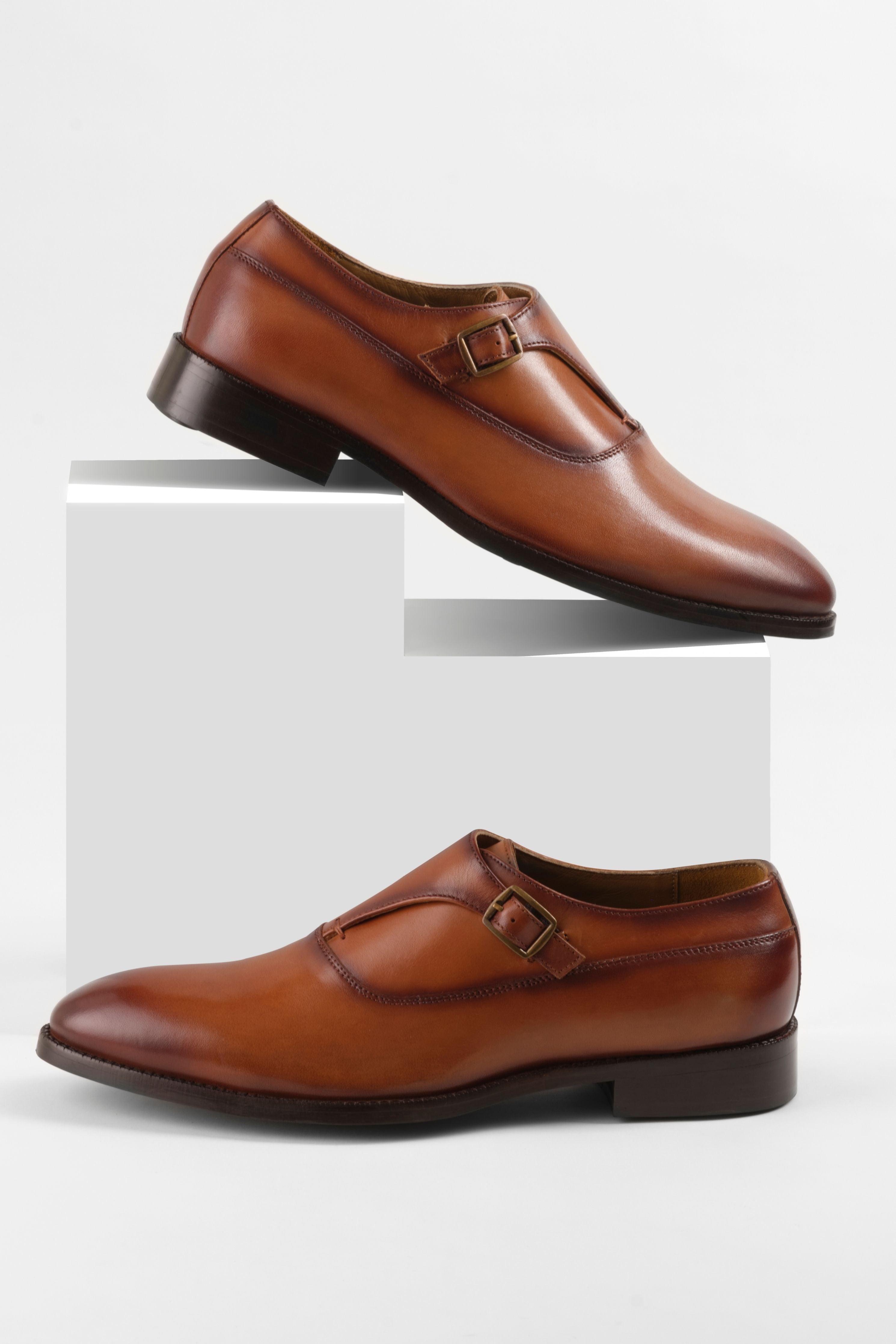 Dark Tan Cinghia Single Monk