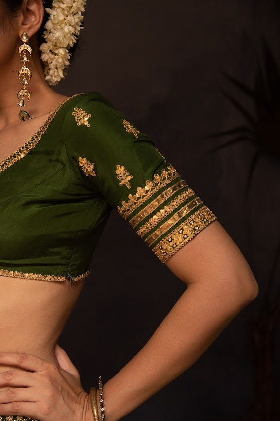 Dark Green Lehenga Set