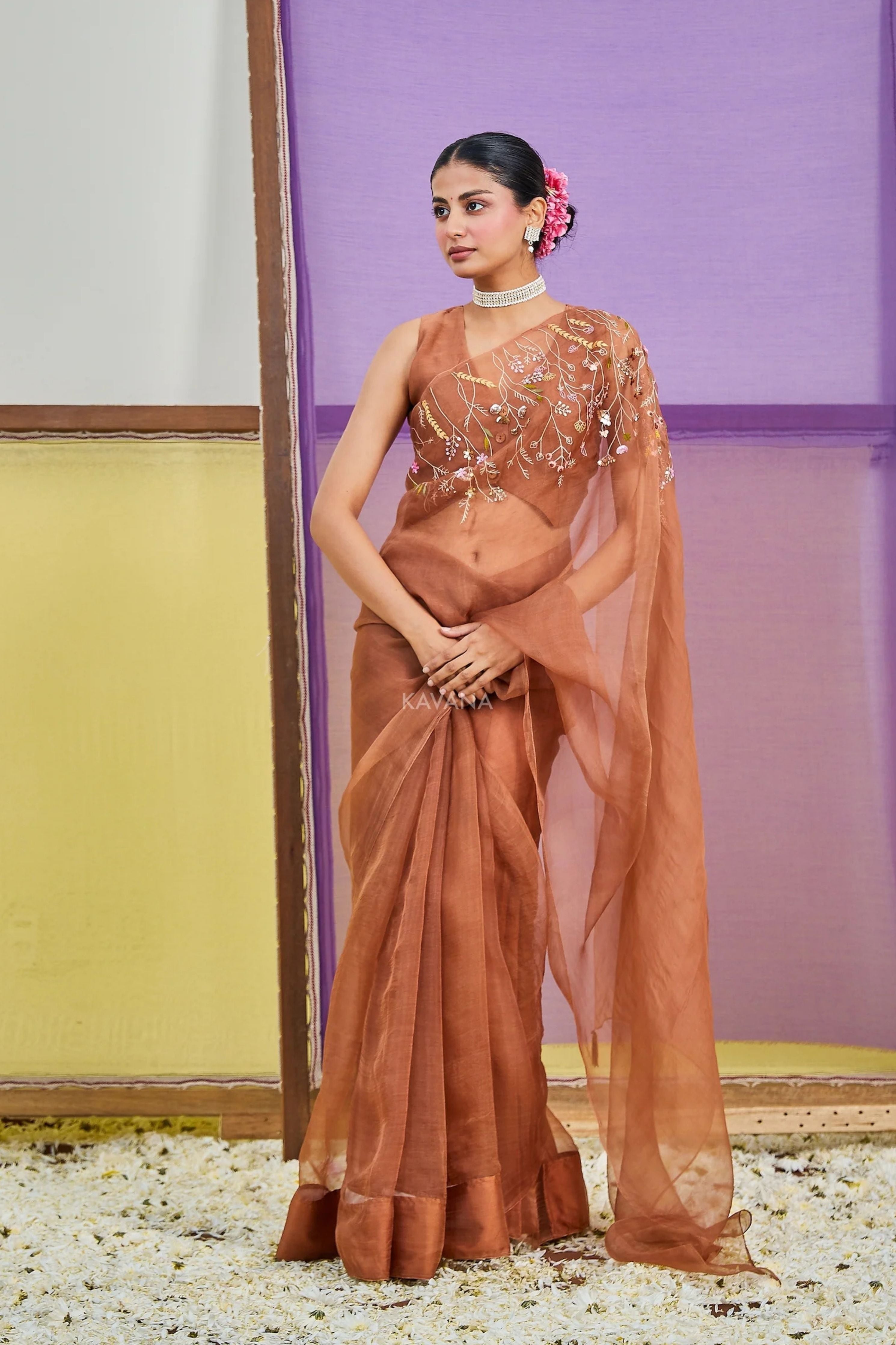 Dhara Silk Organza Sari