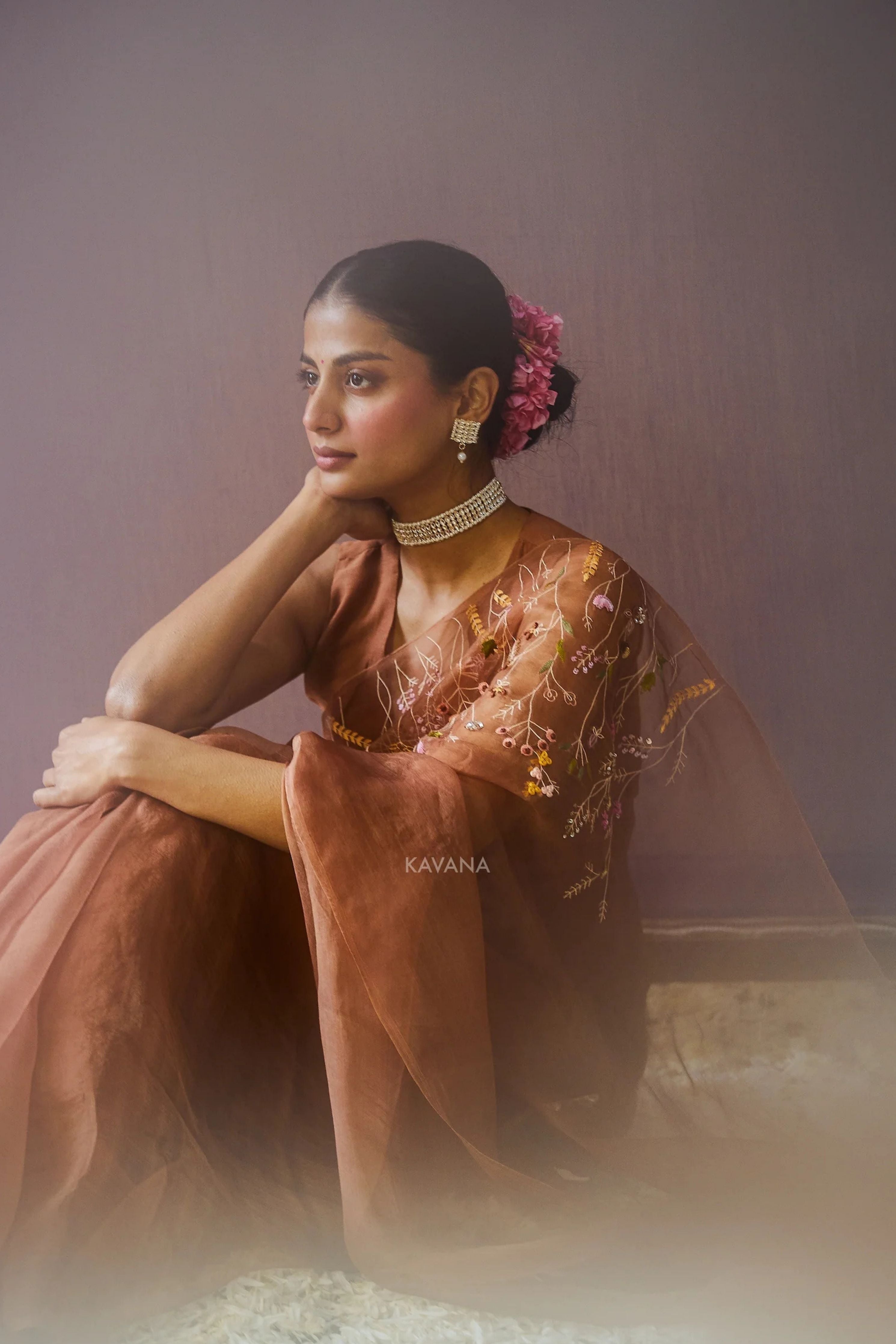 Dhara Silk Organza Sari