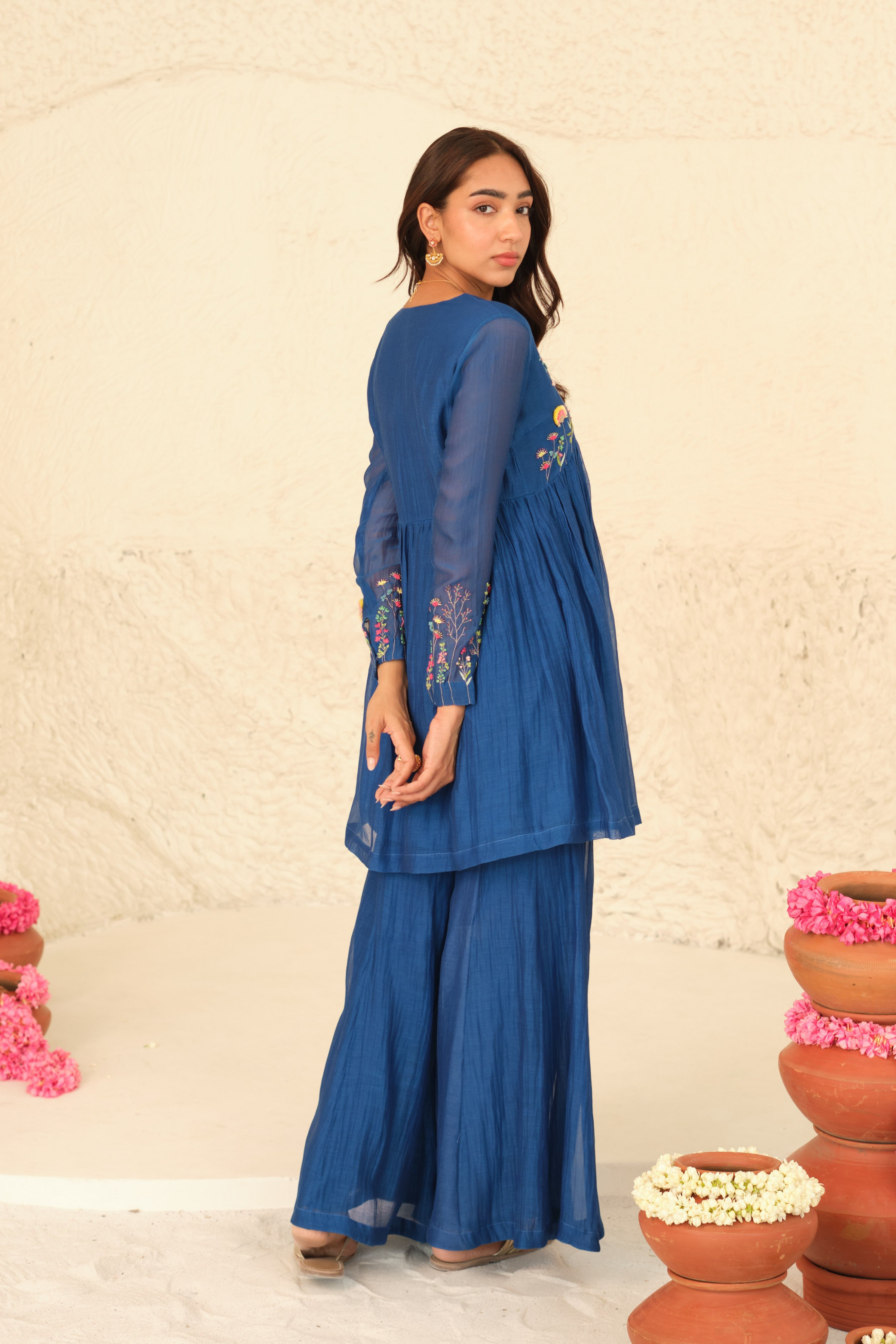Divija Chanderi Kurta Set