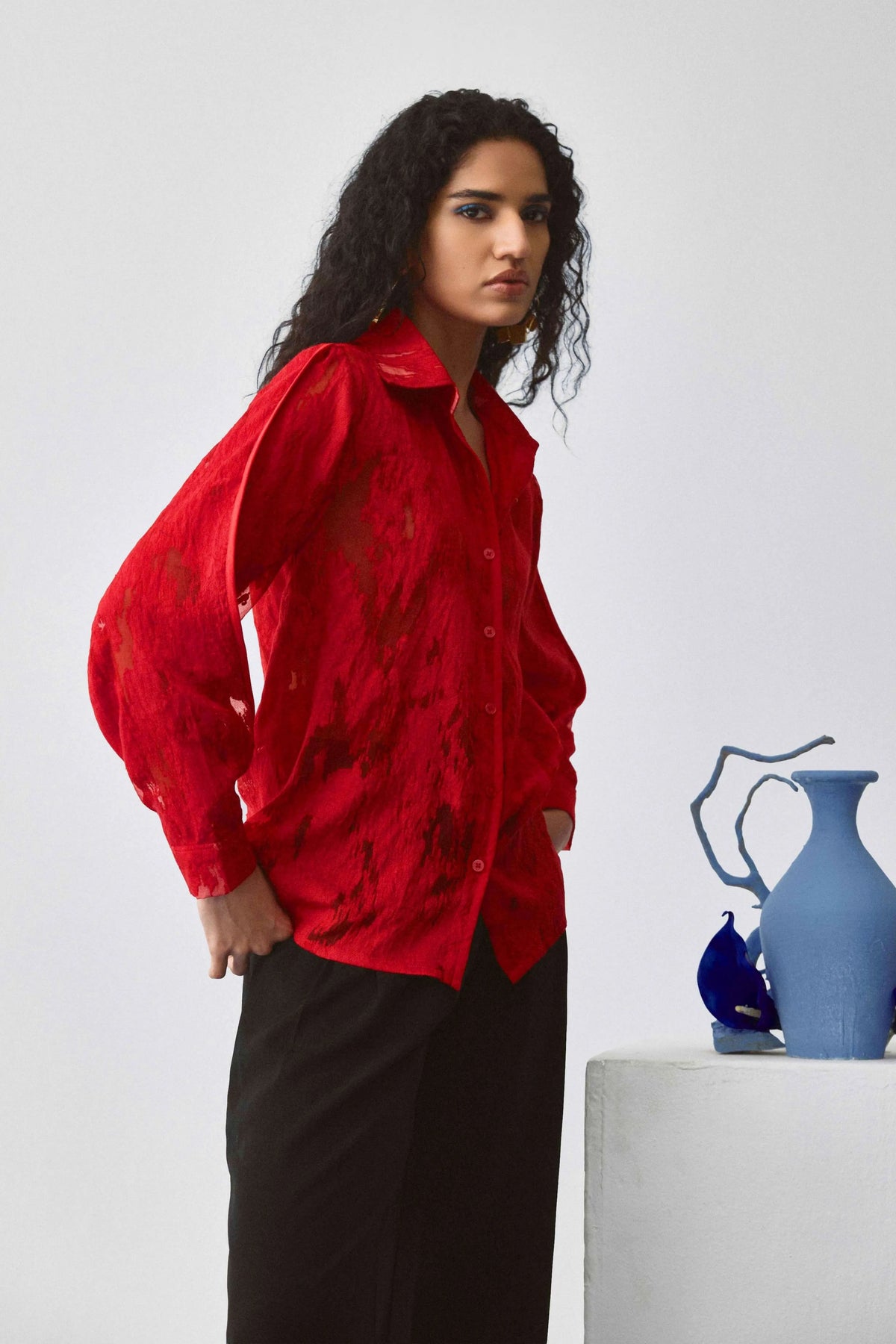 Rouge Tiered Shirt