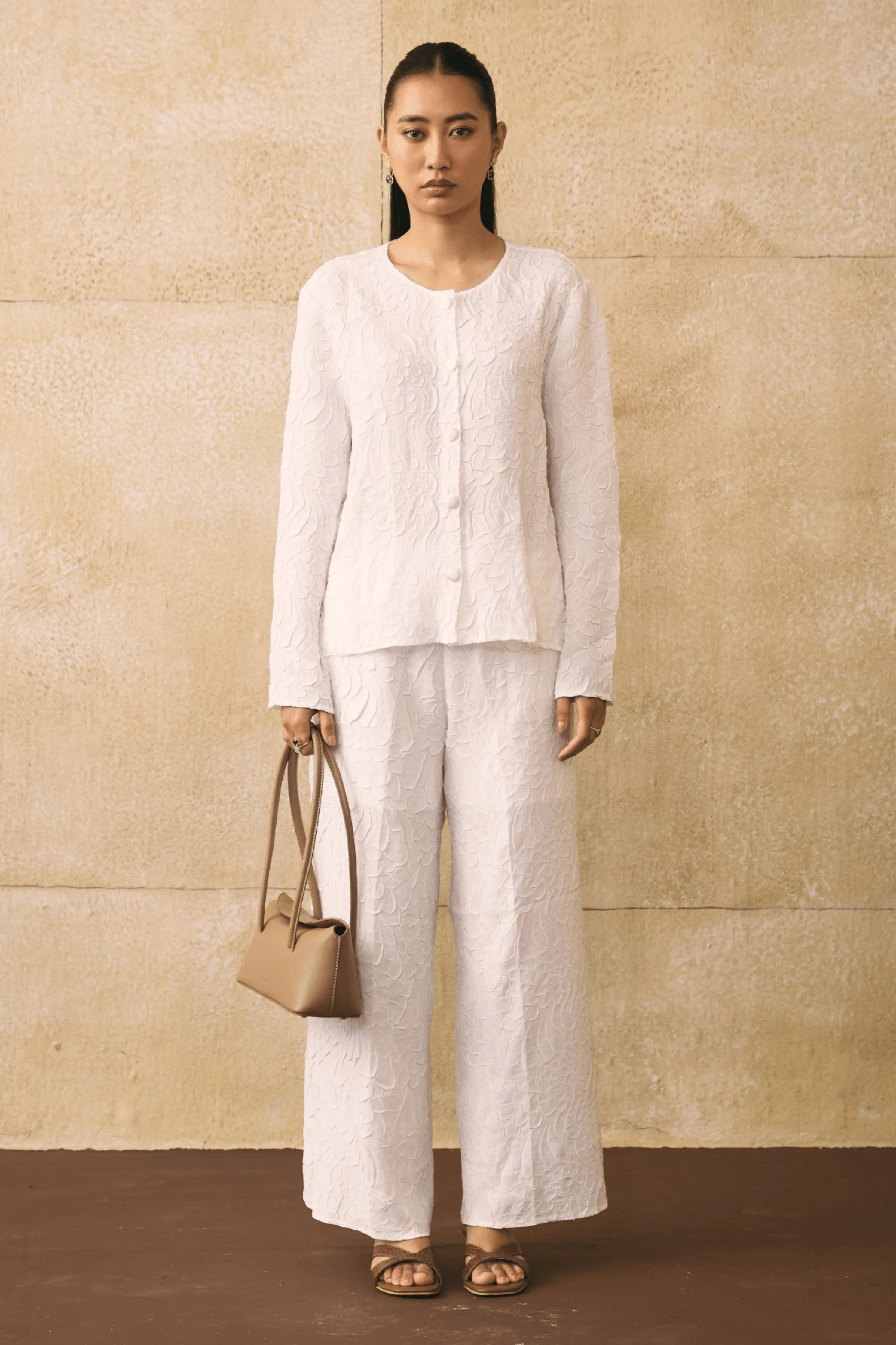 White Elnia Co-Ord Set