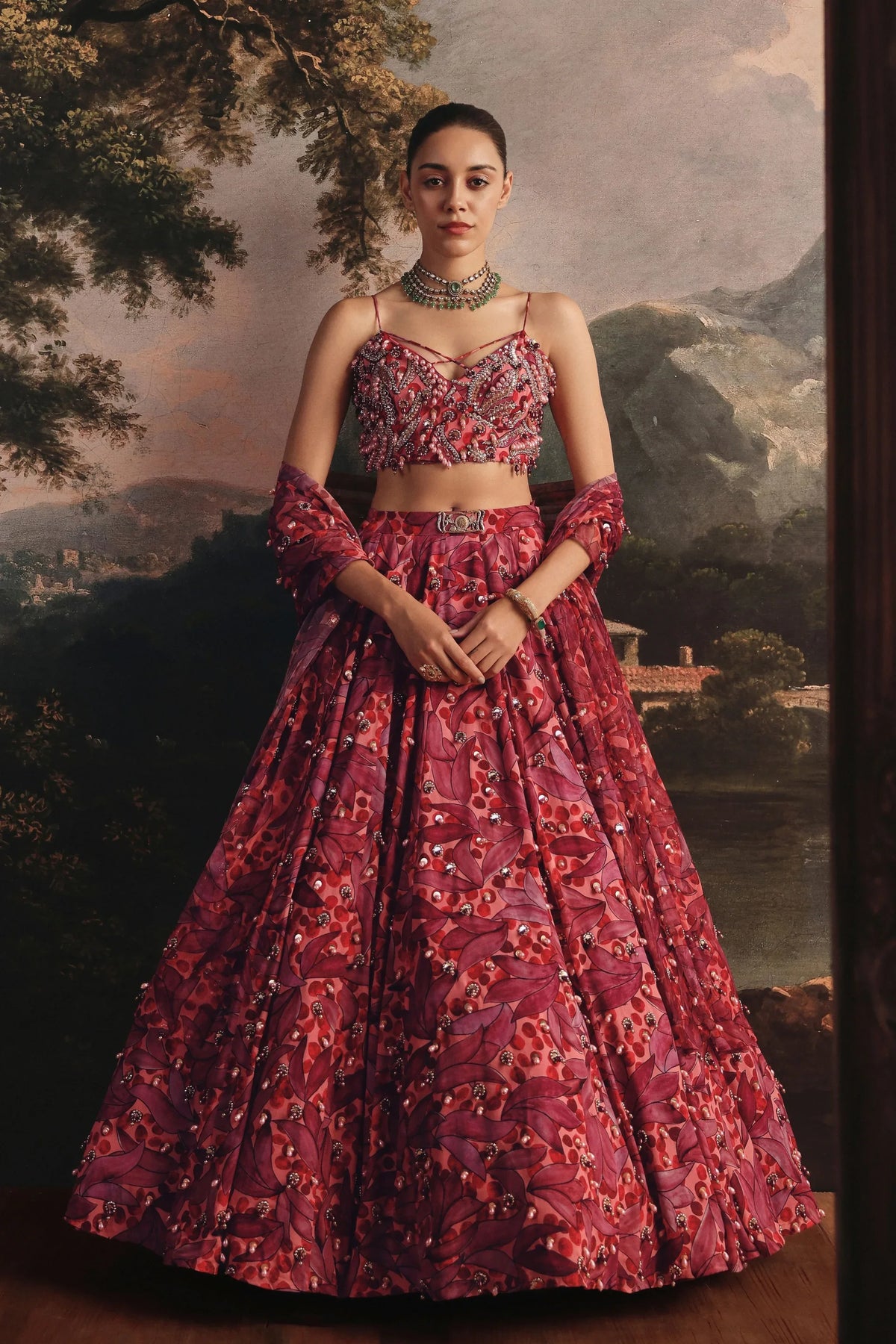 Rose Lehenga Set