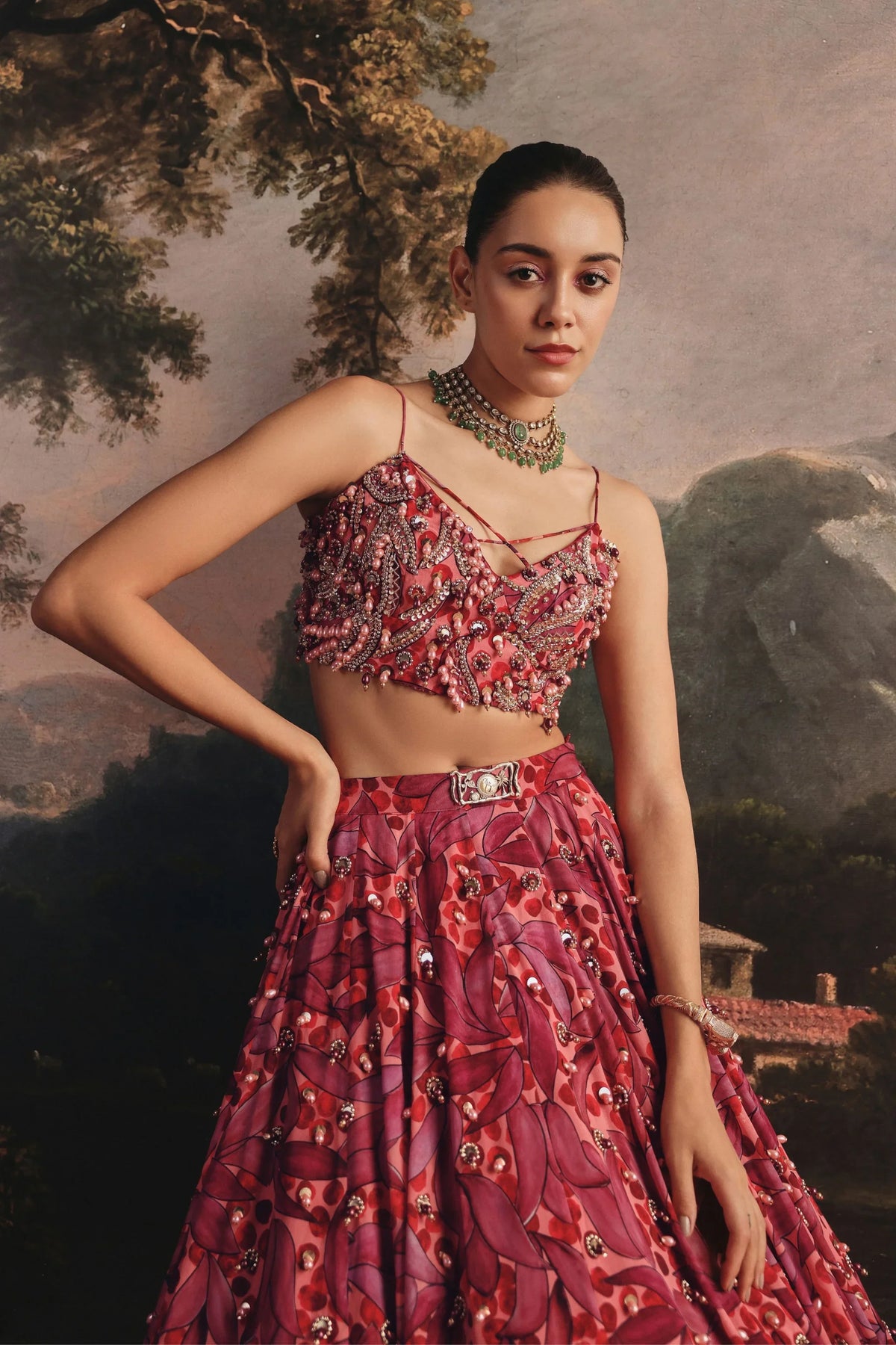Rose Lehenga Set