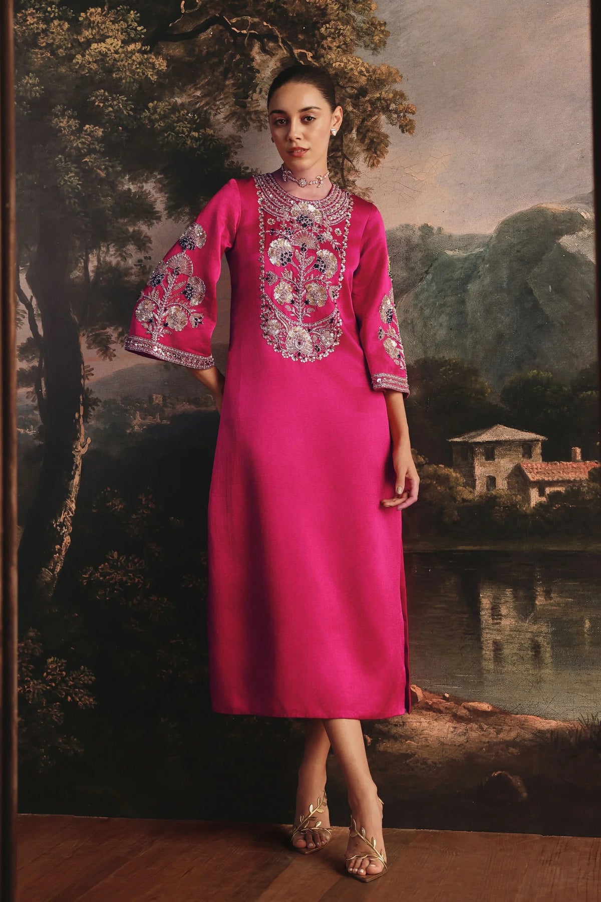 Rani Pink Kaftan