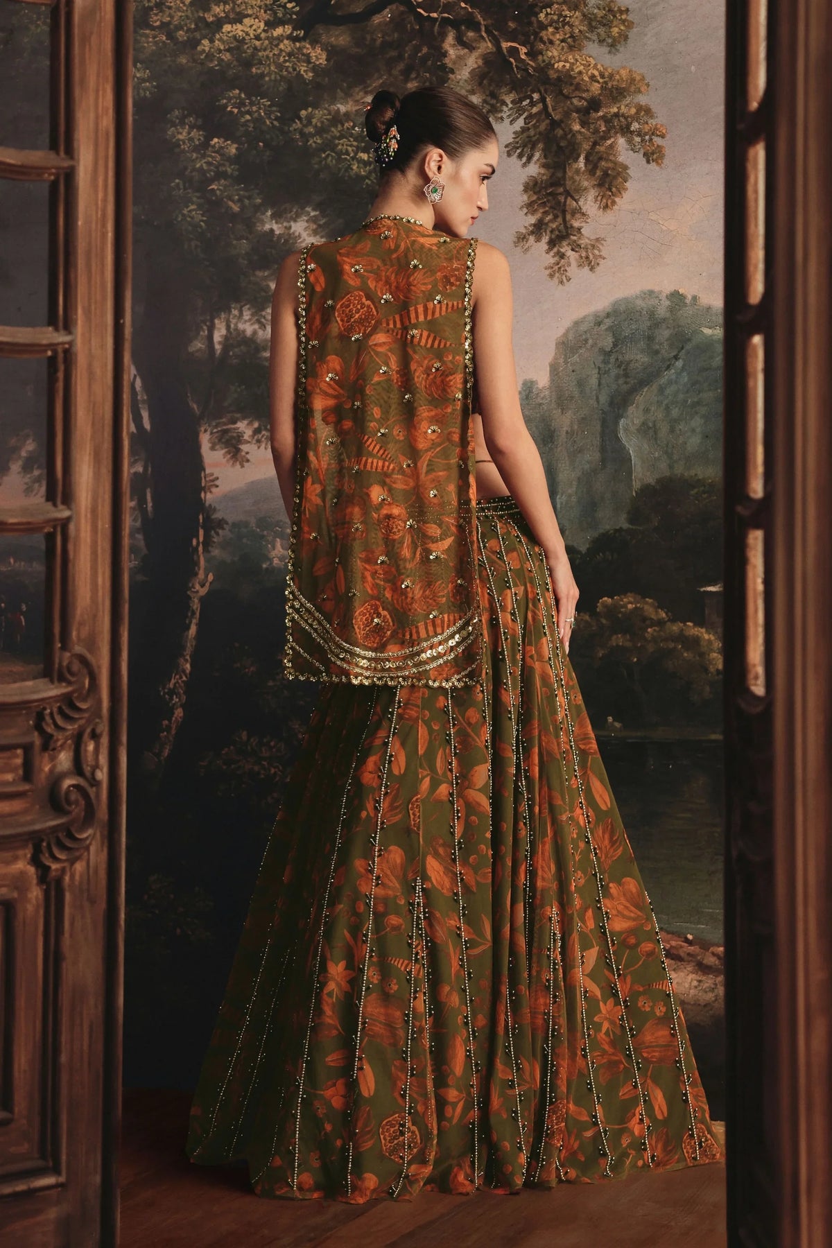 Saffron Lehenga Set