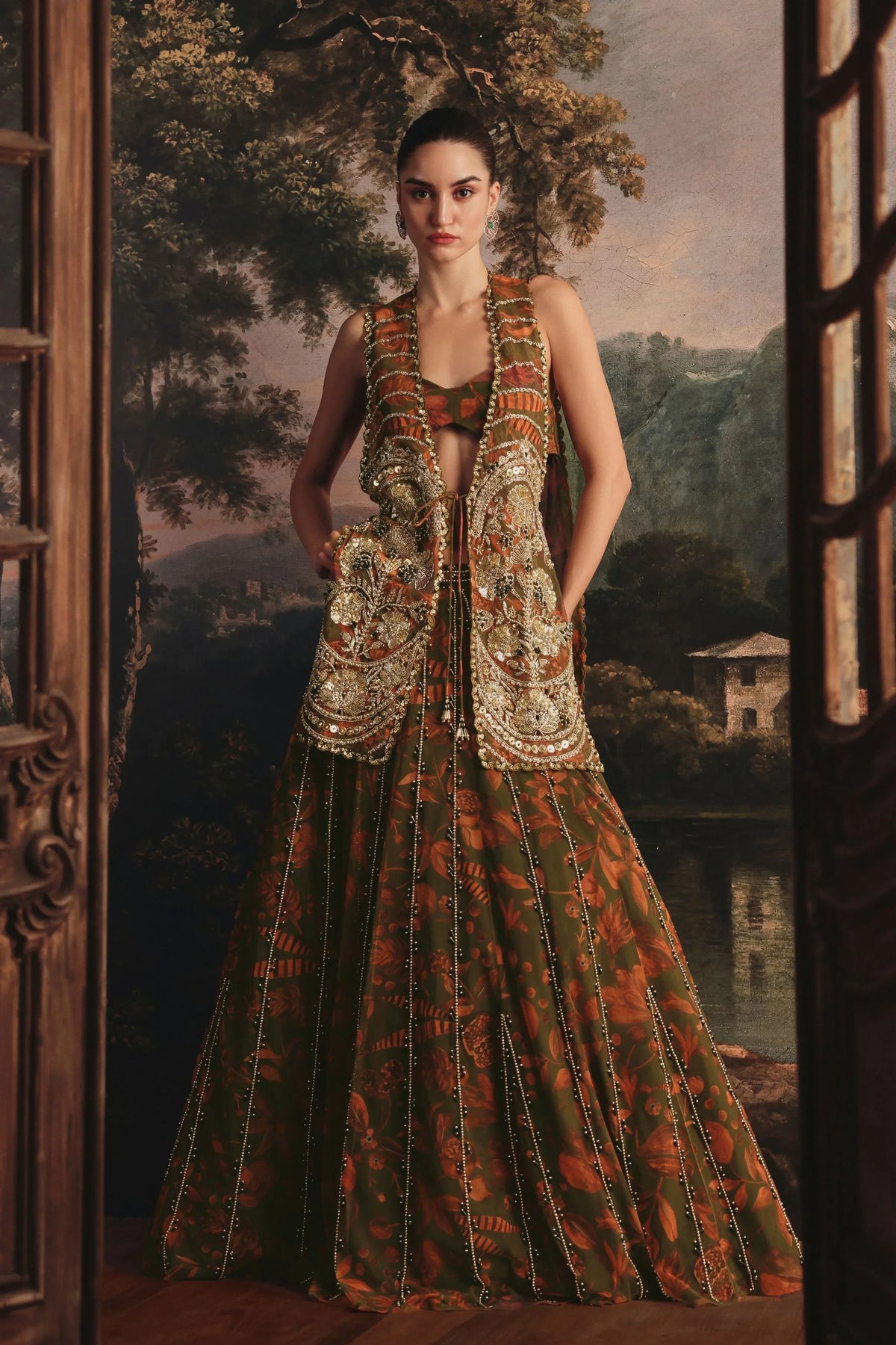 Saffron Lehenga Set