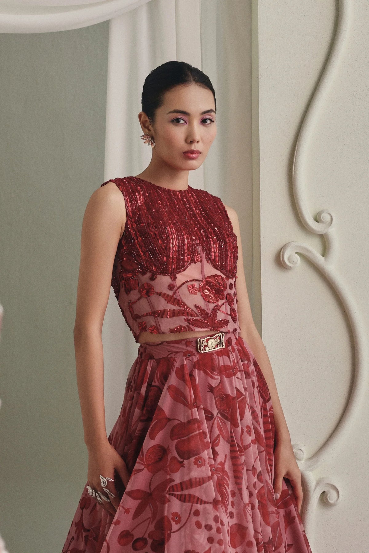 Pink Net Co-Ord Set