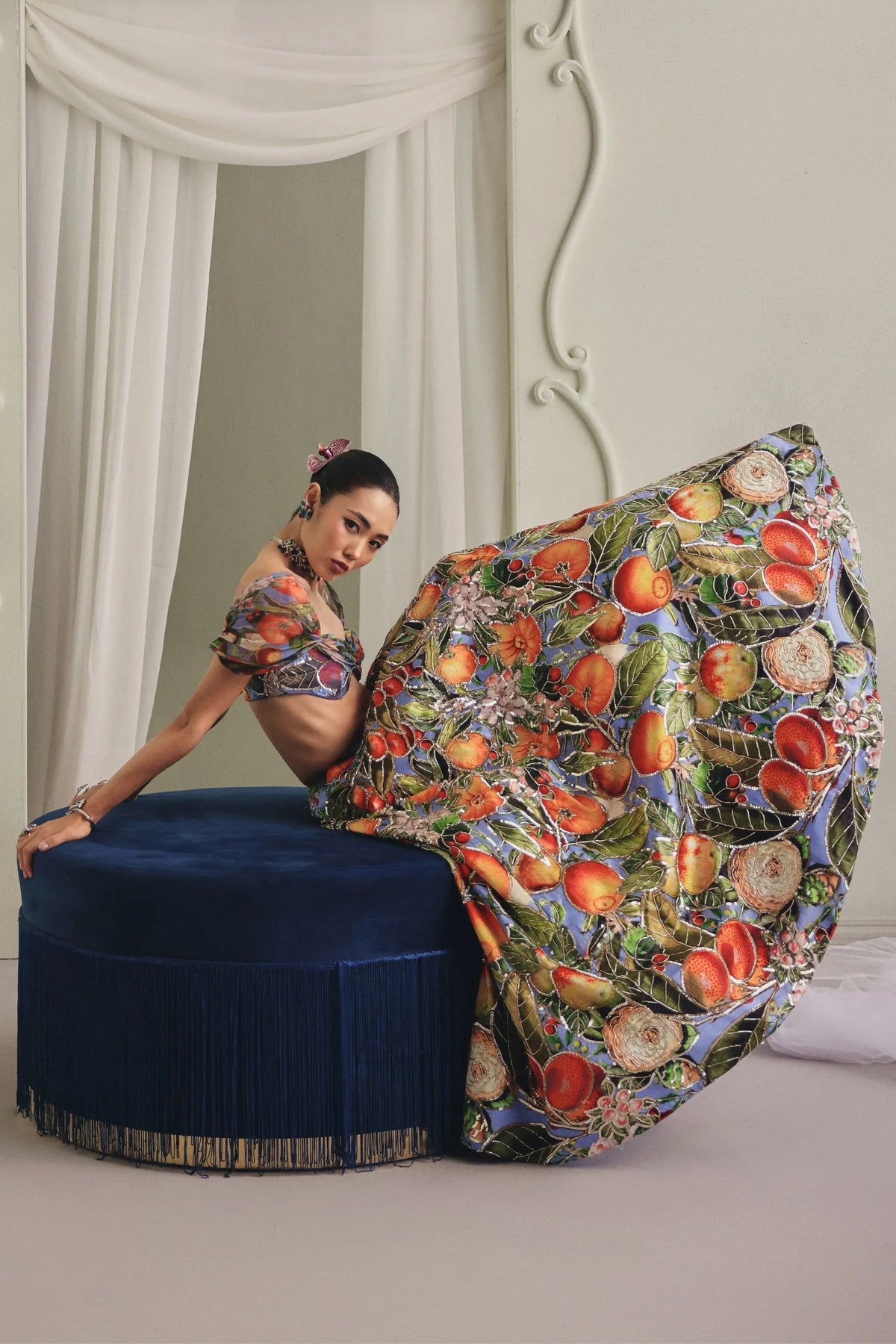 Tropical Floral Skirt Set