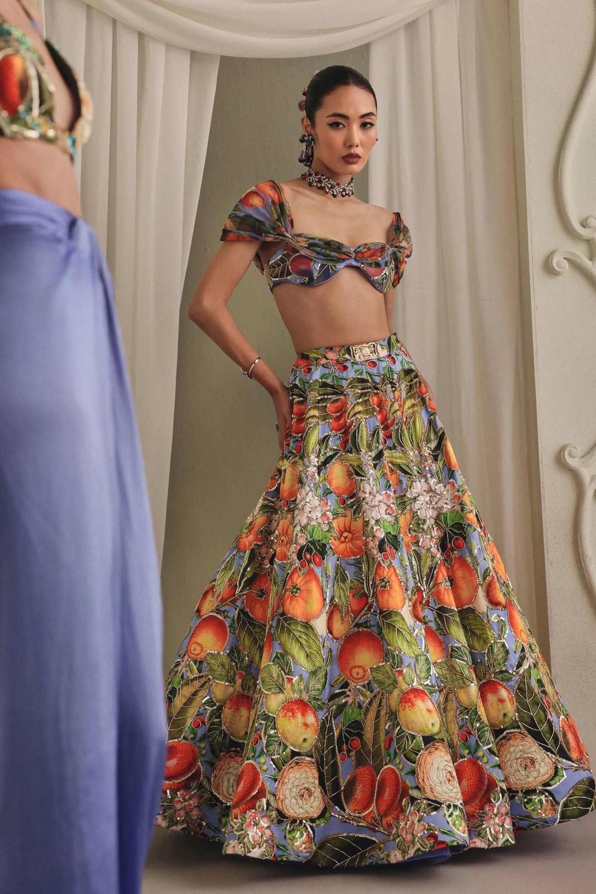Tropical Floral Skirt Set