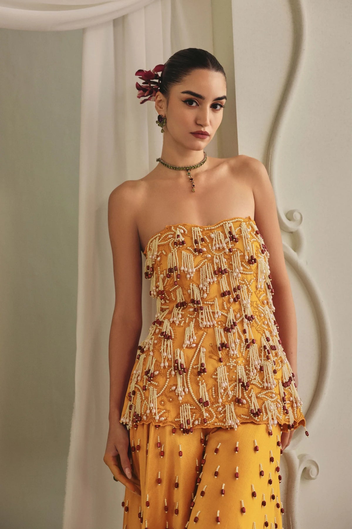 Yellow Wide Legged Co-Ord Set