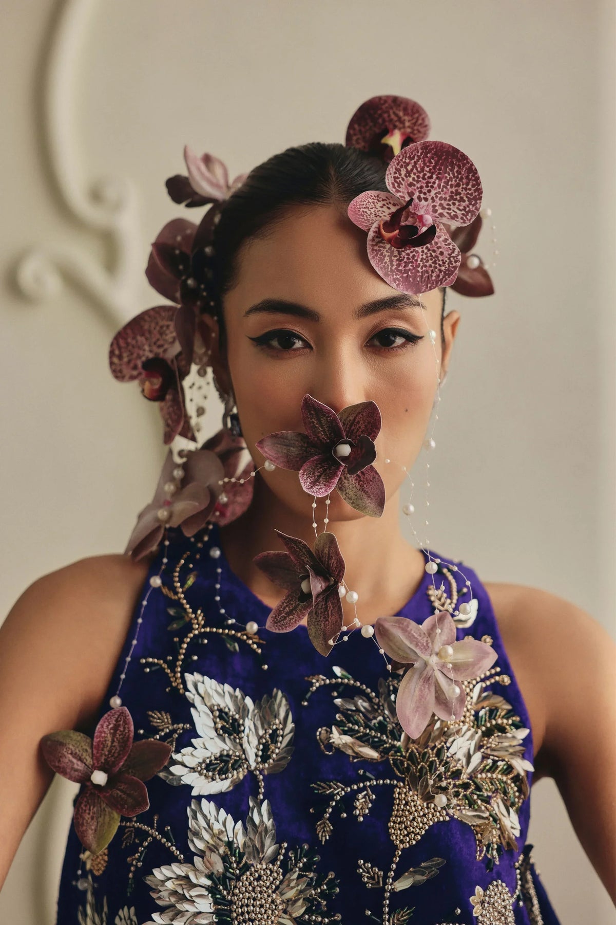 3D Floral Embellishment Dress