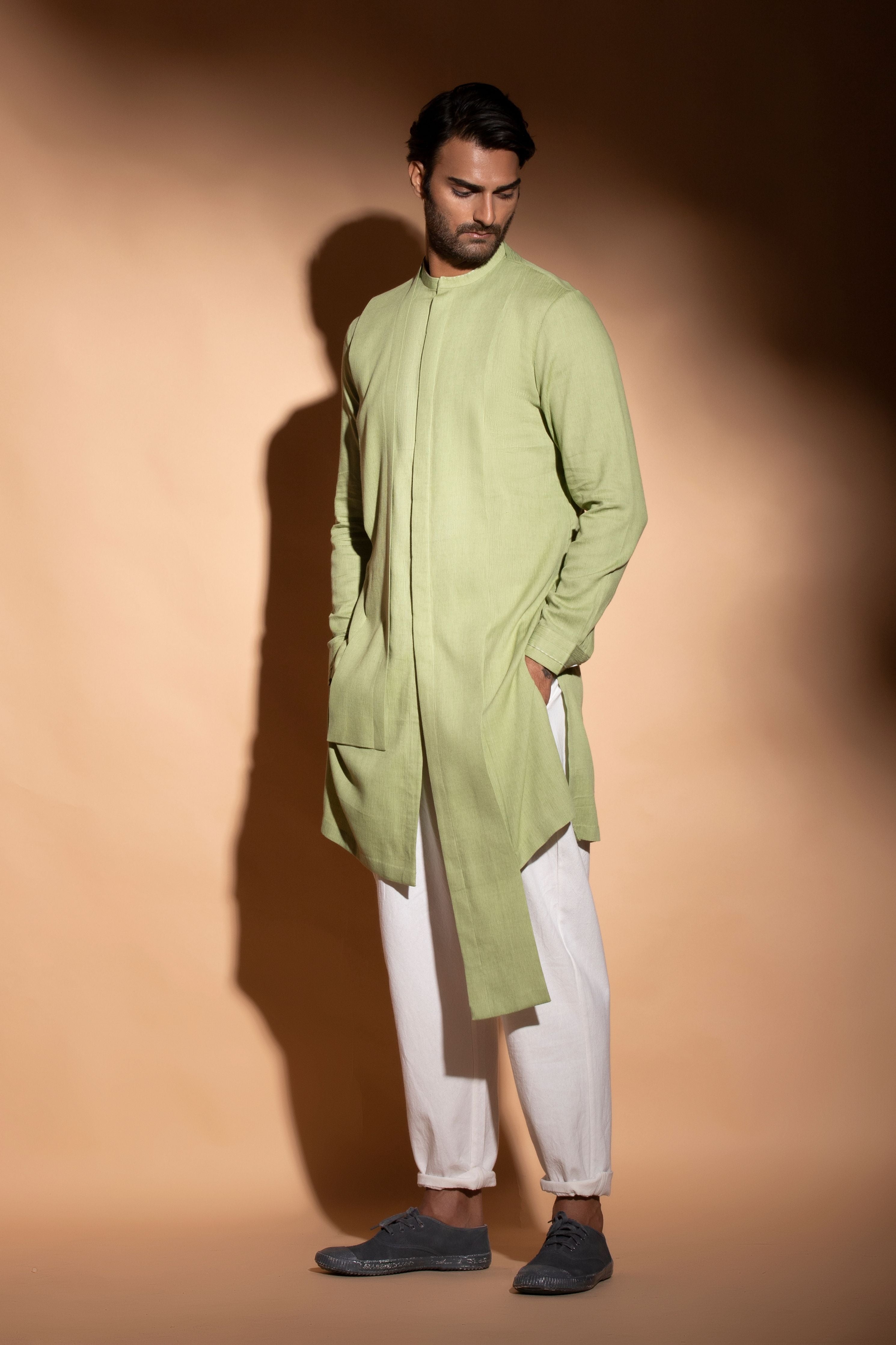 Front Open Concealed Placket Kurta