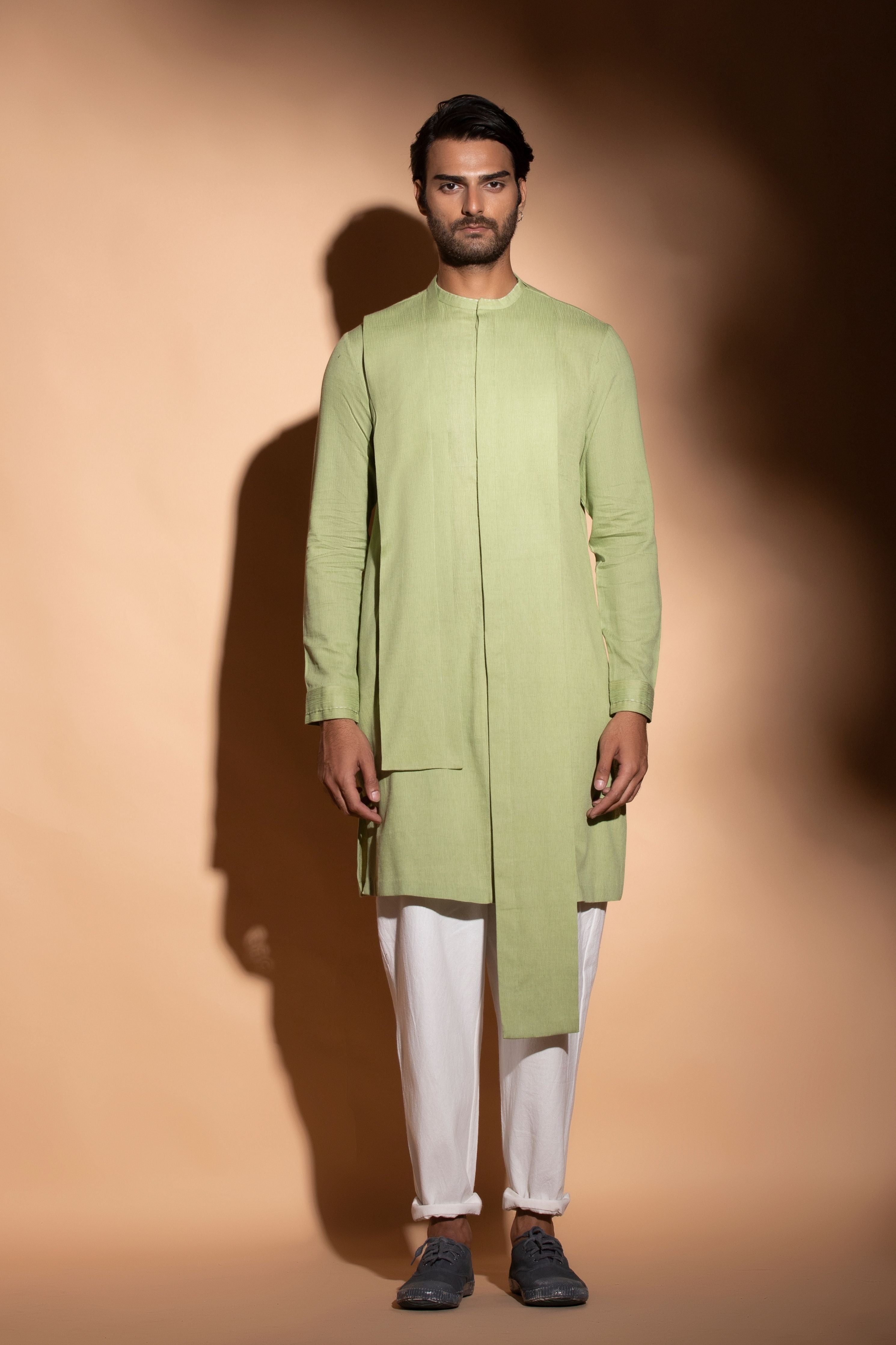 Front Open Concealed Placket Kurta